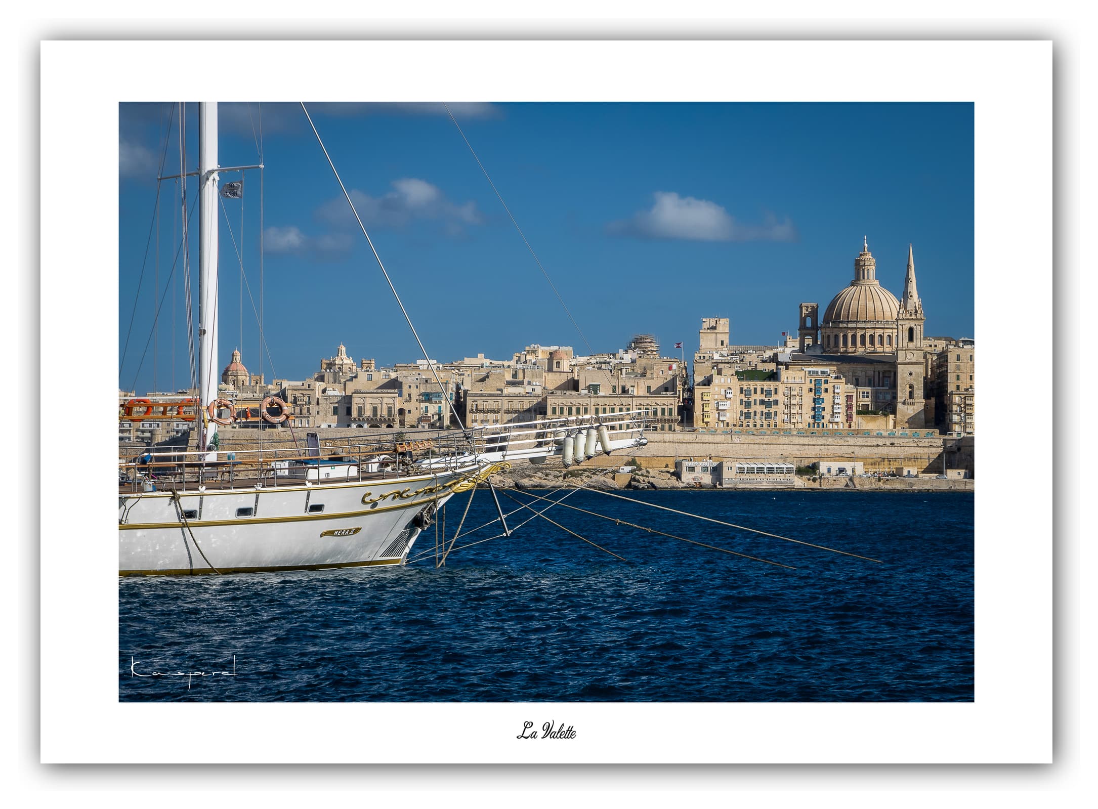 Générique Poster Sliema (Malte) - Affiche Décoration Murale - Architecture, Mer, Îles - Formats 30x40cm, 40x60cm ou 50x70cm - Impression sur Papier Photo