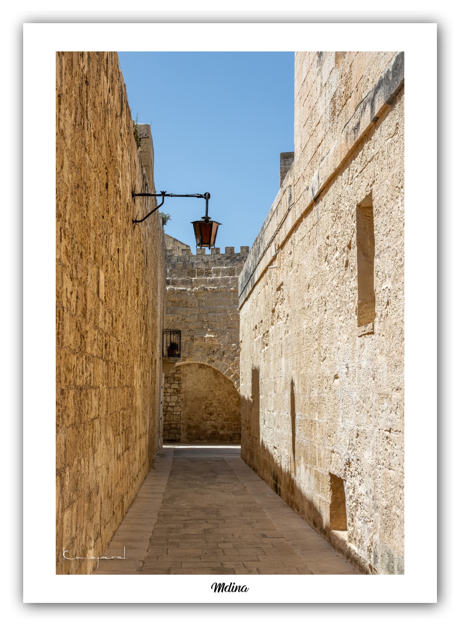 Générique Poster Mdina (Malte). Affiches Formats 30x40cm, 40x60 cm ou 50x70 cm. Impression sur Papier Photo. Décoration murale. Architecture. Mer. Îles.