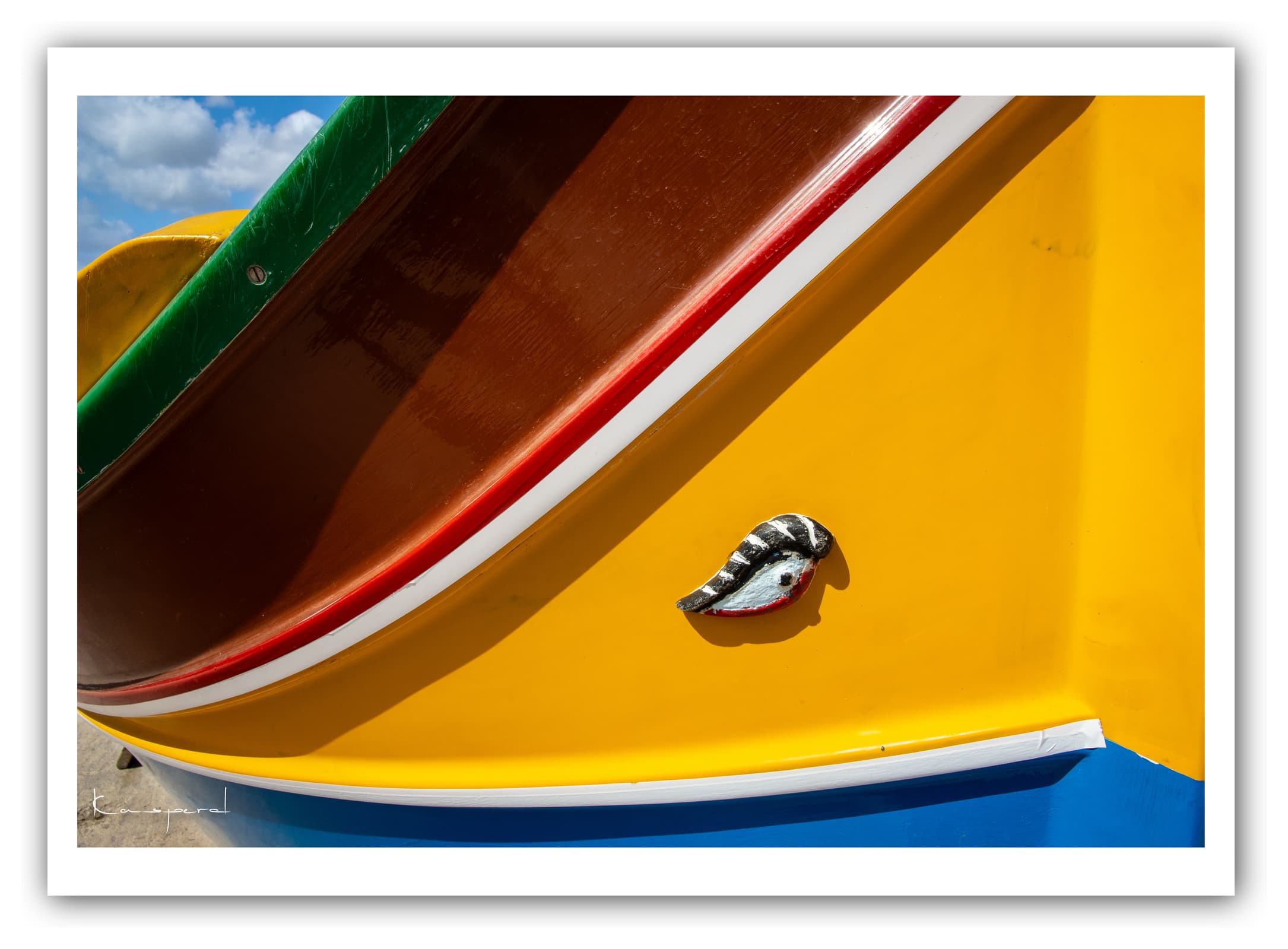 Générique Poster Marsaxlokk (Malte). Affiches Formats 30x40cm, 40x60 cm ou 50x70 cm. Impression sur Papier Photo. Décoration murale. Bateau. Mer. Port.