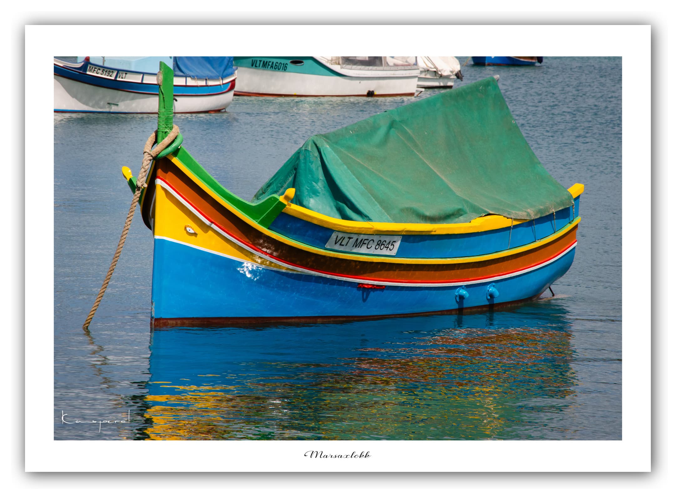 Générique Poster Marsaxlokk (Malte). Affiches Formats 30x40cm, 40x60 cm ou 50x70 cm. Impression sur Papier Photo. Décoration murale. Paysage. Mer. Îles.