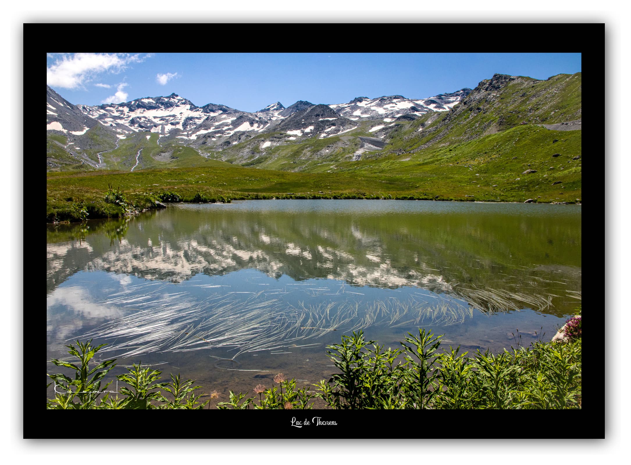 Générique Poster Lac de Thorens (Savoie). Affiches Formats 30x40cm, 40x60 cm ou 50x70 cm. Impression sur Papier Photo. Décoration murale. Paysage. Montagne.