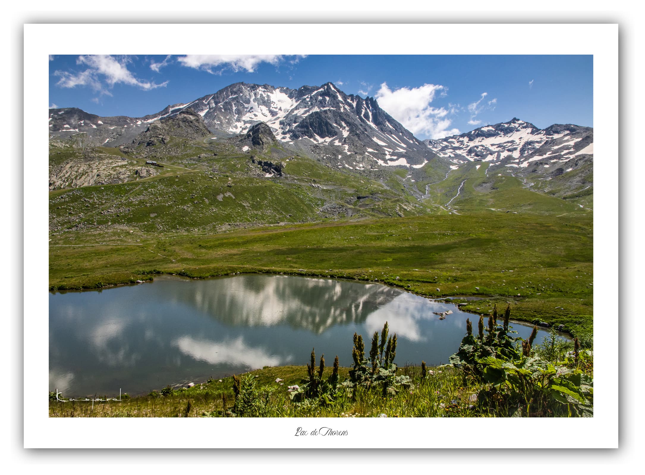 Générique Poster Lac de Thorens (Savoie). Affiches Formats 30x40cm, 40x60 cm ou 50x70 cm. Impression sur Papier Photo. Décoration murale. Paysage. Montagne.
