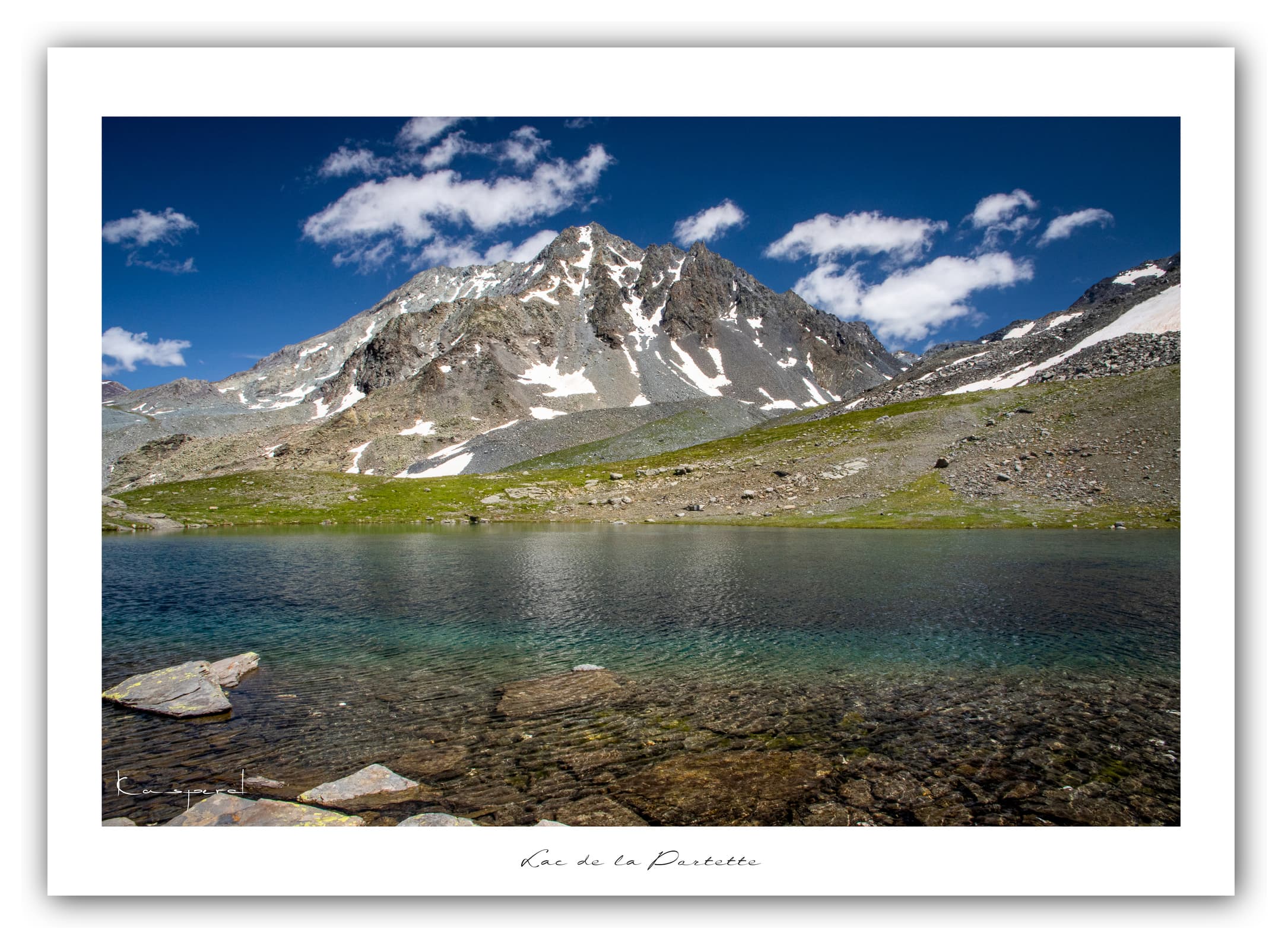 Générique Poster Lac de la Portette (Savoie). Affiches Formats 30x40cm, 40x60 cm ou 50x70 cm. Impression sur Papier Photo. Décoration murale. Paysage. Montagne.