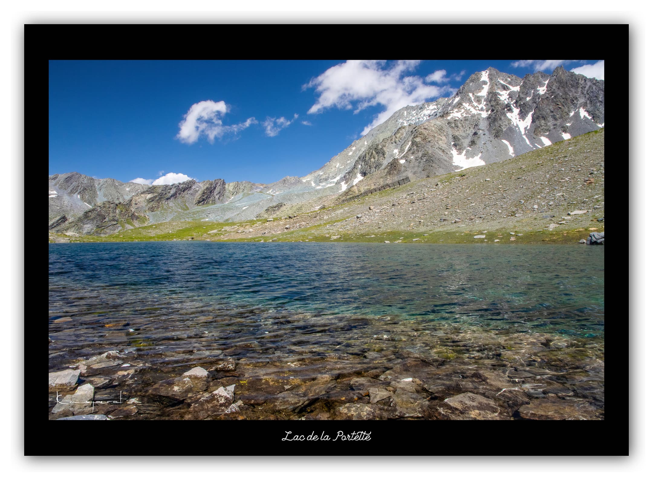 Générique Poster Lac de la Portette (Savoie). Affiches Formats 30x40cm, 40x60 cm ou 50x70 cm. Impression sur Papier Photo. Décoration murale. Paysage. Montagne.