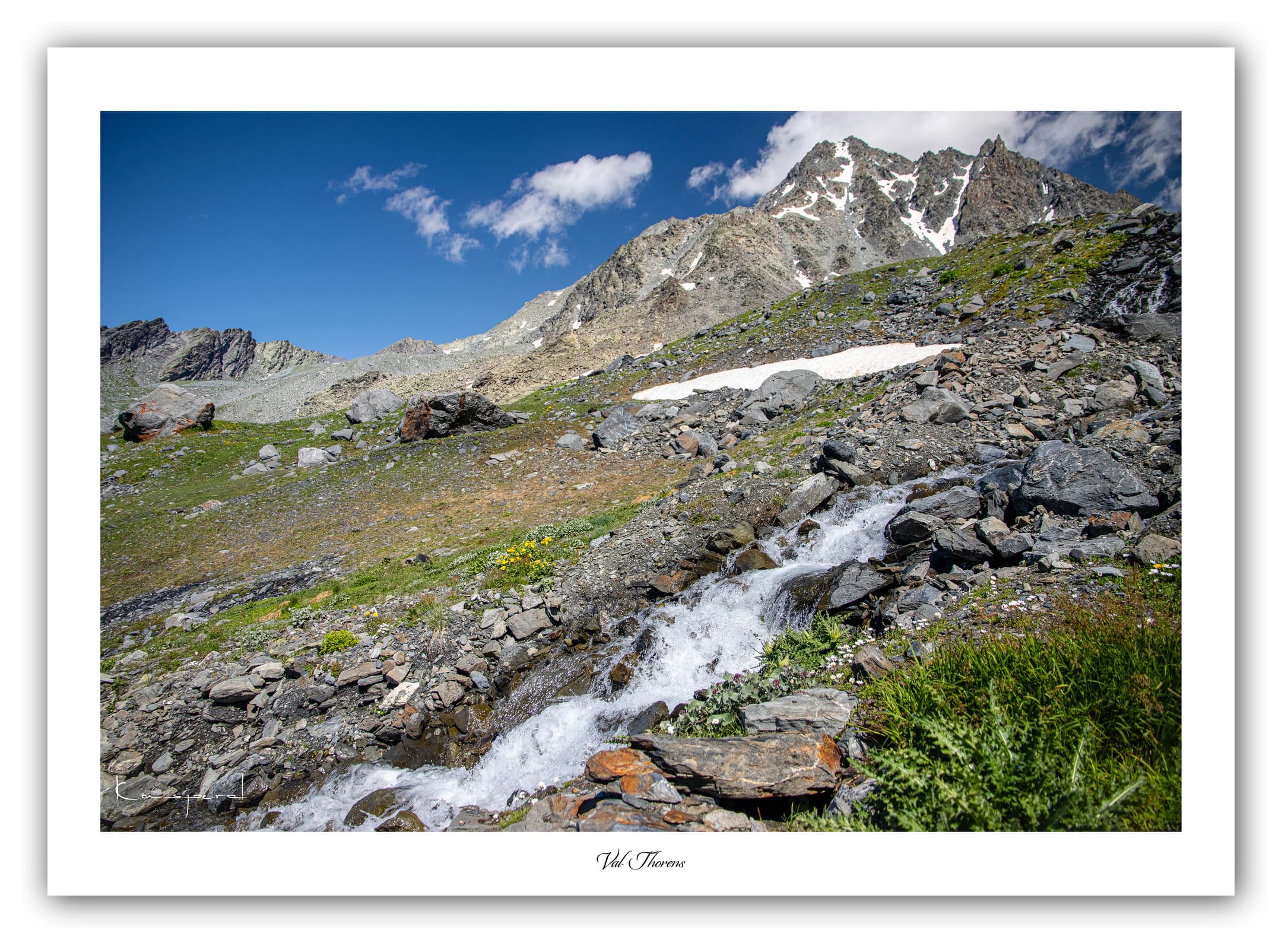 Générique Poster Val Thorens (Savoie). Affiches Formats 30x40cm, 40x60 cm ou 50x70 cm. Impression sur Papier Photo. Décoration murale. Paysage. Montagne.