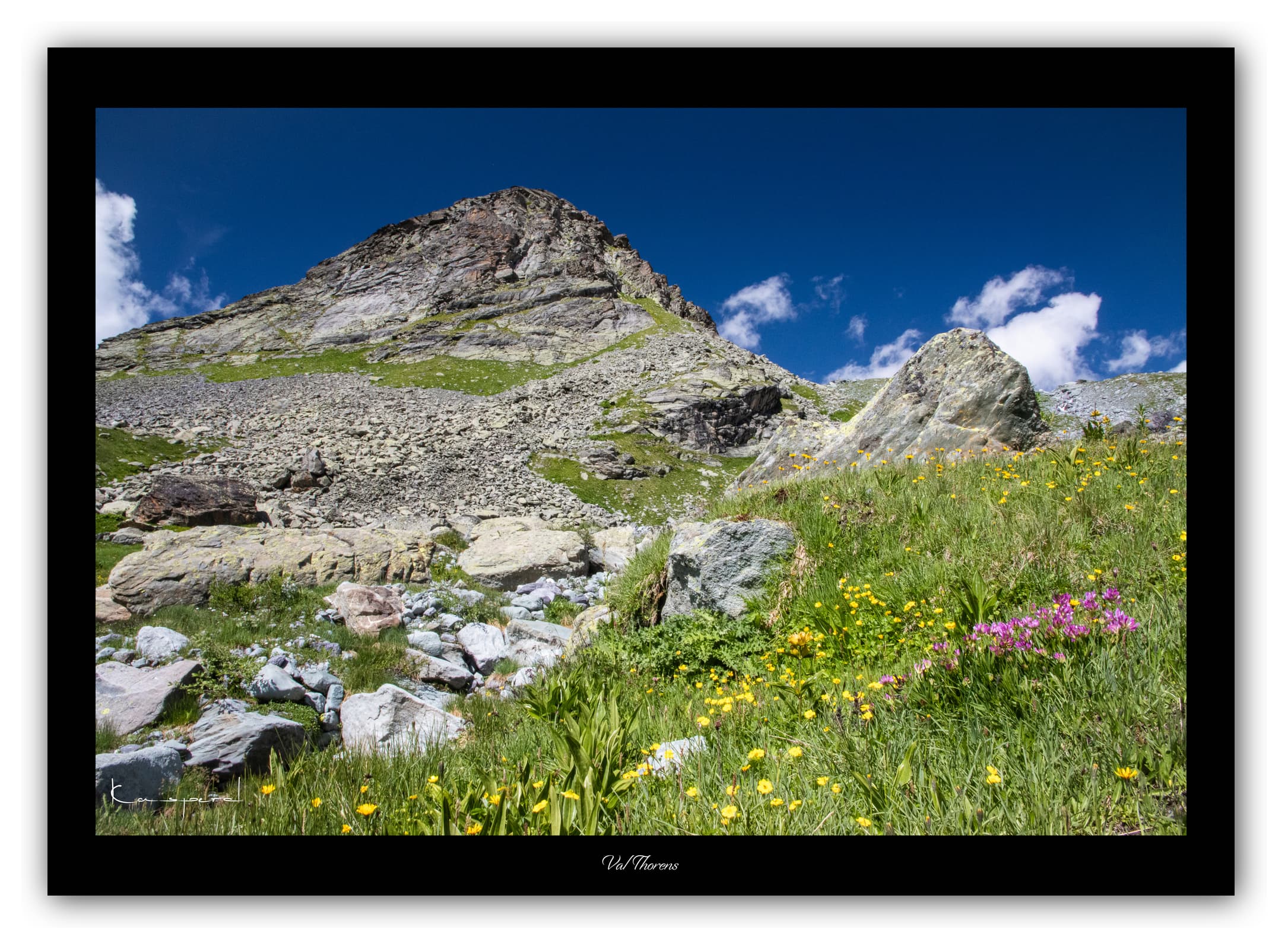 Générique Poster Val Thorens (Savoie). Affiches Formats 30x40cm, 40x60 cm ou 50x70 cm. Impression sur Papier Photo. Décoration murale. Paysage. Montagne.