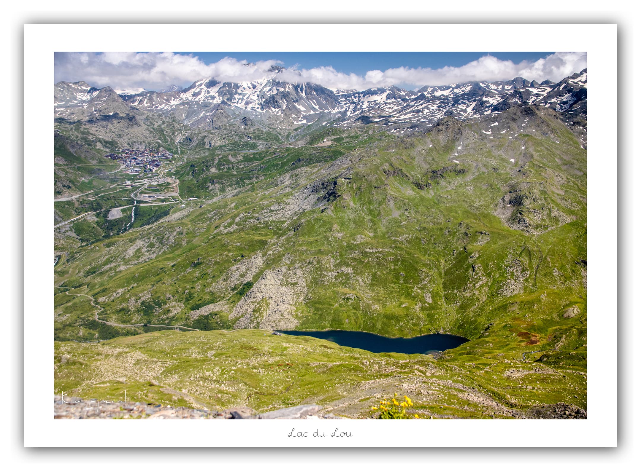 Générique Poster Lac du Lou (Savoie). Affiches Formats 30x40cm, 40x60 cm ou 50x70 cm. Impression sur Papier Photo. Décoration murale. Paysage. Montagne.