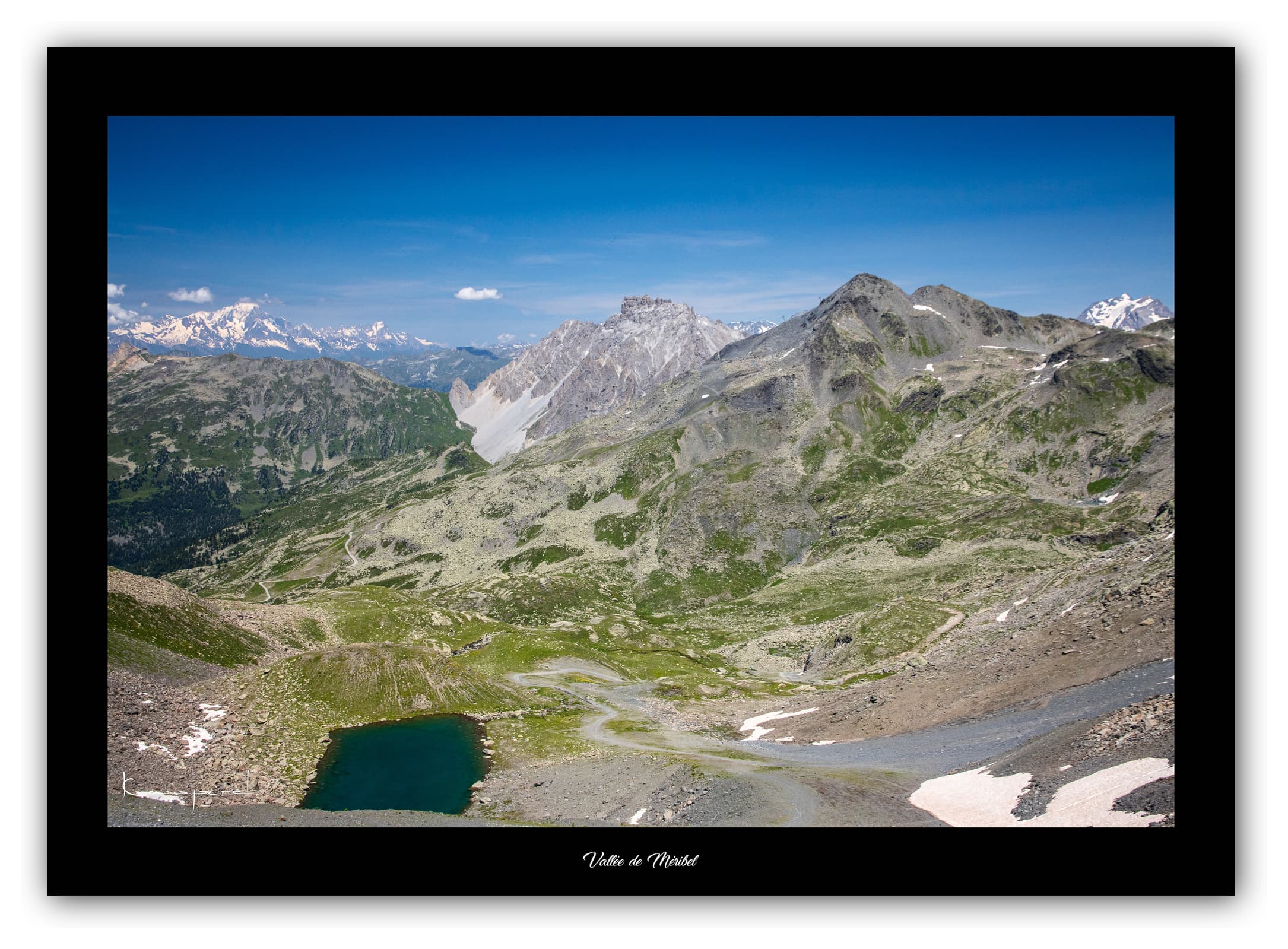 Générique Poster Vallée de Méribel (Savoie). Affiches Formats 30x40cm, 40x60 cm ou 50x70 cm. Impression sur Papier Photo. Décoration murale. Paysage. Montagne.