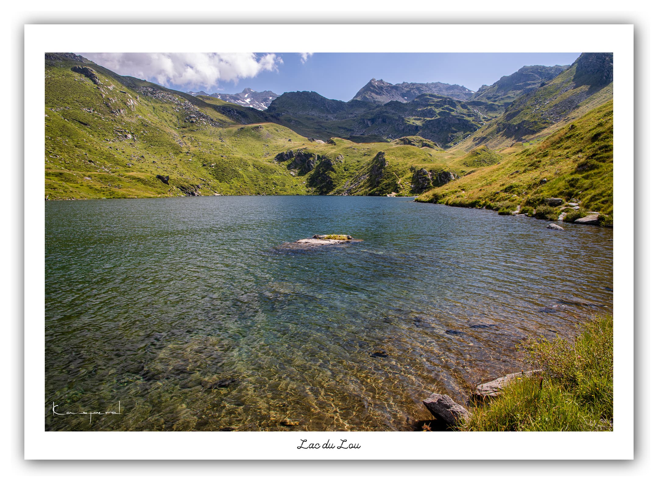 Générique Poster Lac du Lou (Savoie). Affiches Formats 30x40cm, 40x60 cm ou 50x70 cm. Impression sur Papier Photo. Décoration murale. Paysage. Montagne.