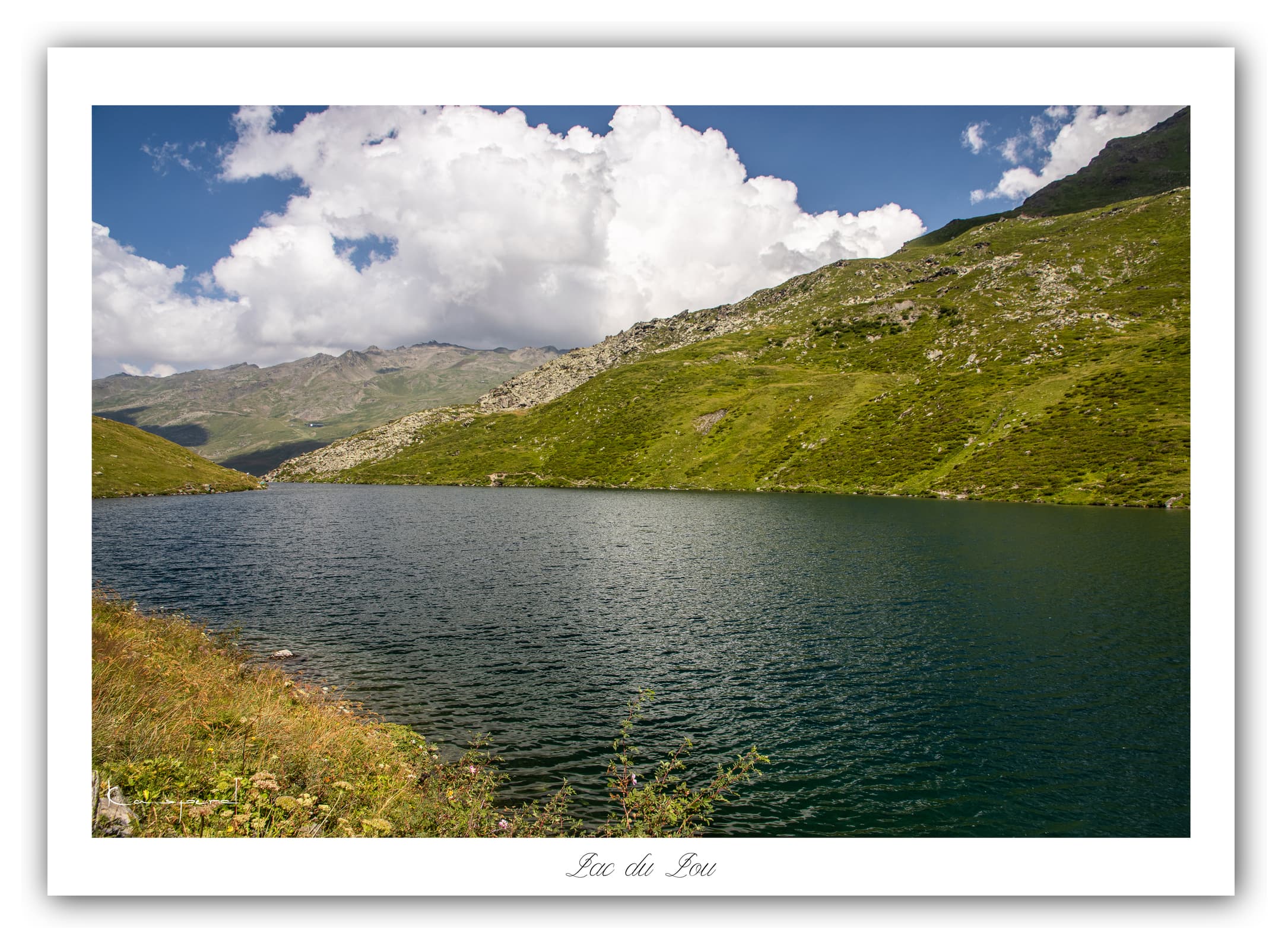 Générique Poster Lac du Lou (Savoie). Affiches Formats 30x40cm, 40x60 cm ou 50x70 cm. Impression sur Papier Photo. Décoration murale. Paysage. Montagne.