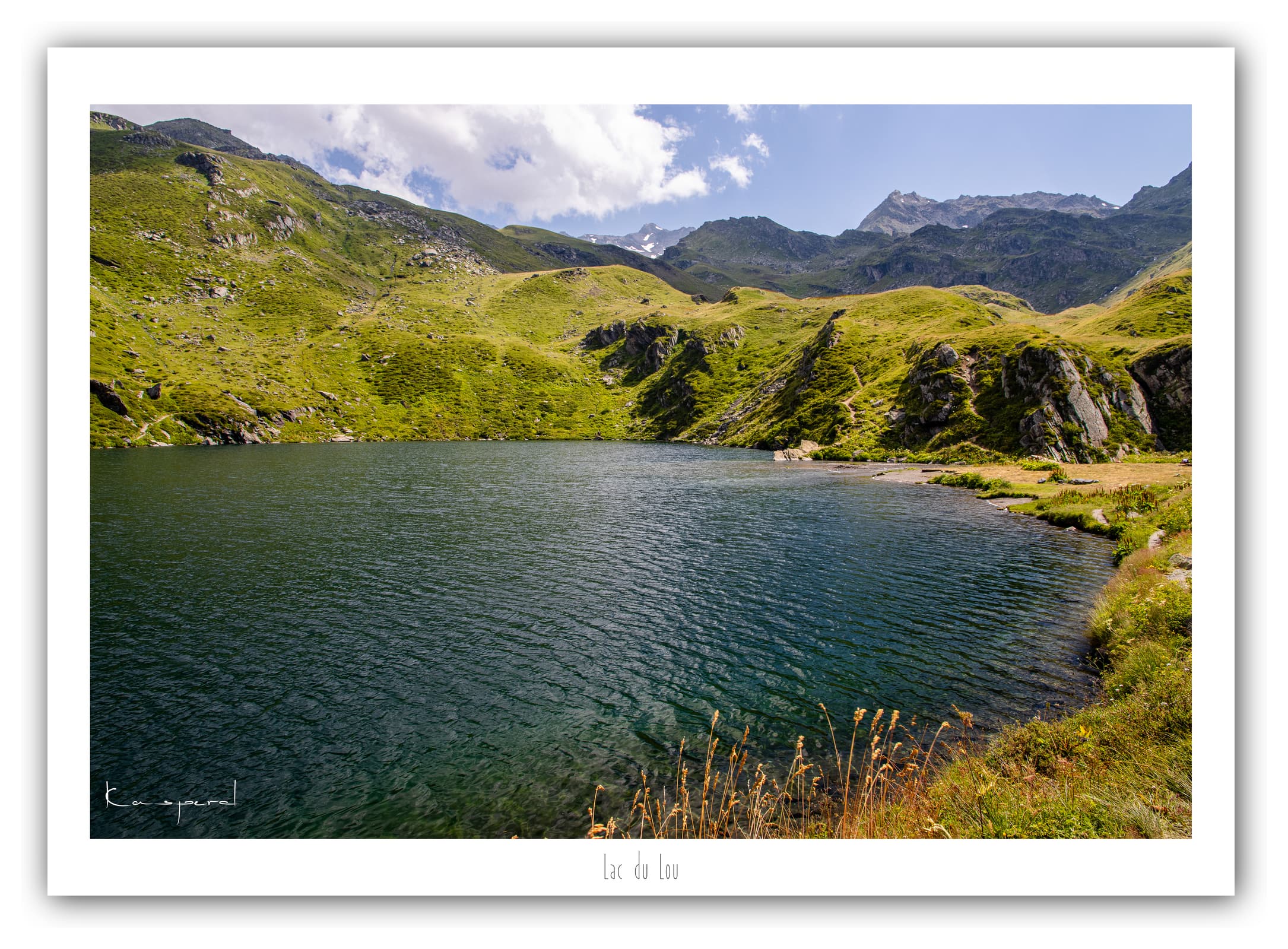 Générique Poster Lac du Lou (Savoie). Affiches Formats 30x40cm, 40x60 cm ou 50x70 cm. Impression sur Papier Photo. Décoration murale. Paysage. Montagne.
