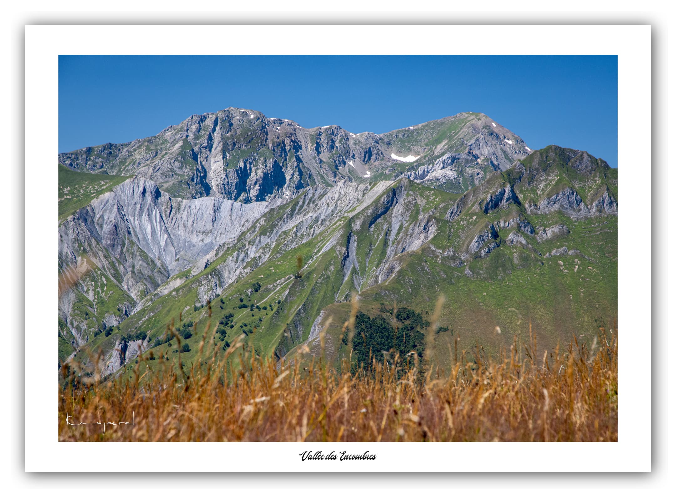 Générique Poster Vallée des Encombres (Savoie). Affiches Formats 30x40cm, 40x60 cm ou 50x70 cm. Impression sur Papier Photo. Décoration murale. Paysage. Montagne.