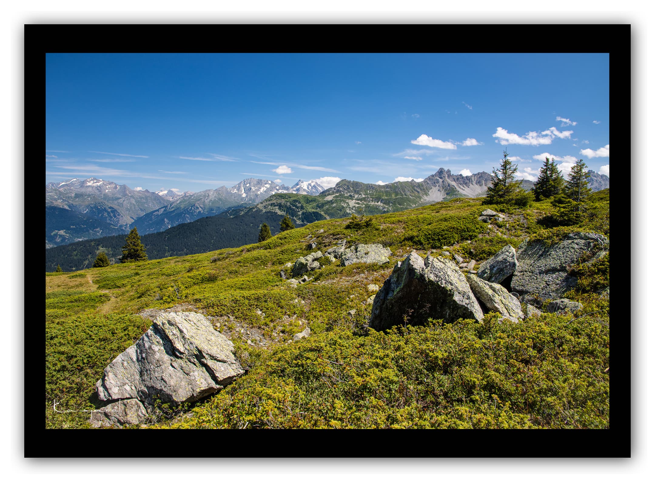 Générique Poster Saint-Martin-de-Belleville (Savoie). Affiches Formats 30x40cm, 40x60 cm ou 50x70 cm. Impression sur Papier Photo. Décoration murale. Paysage. Montagne.