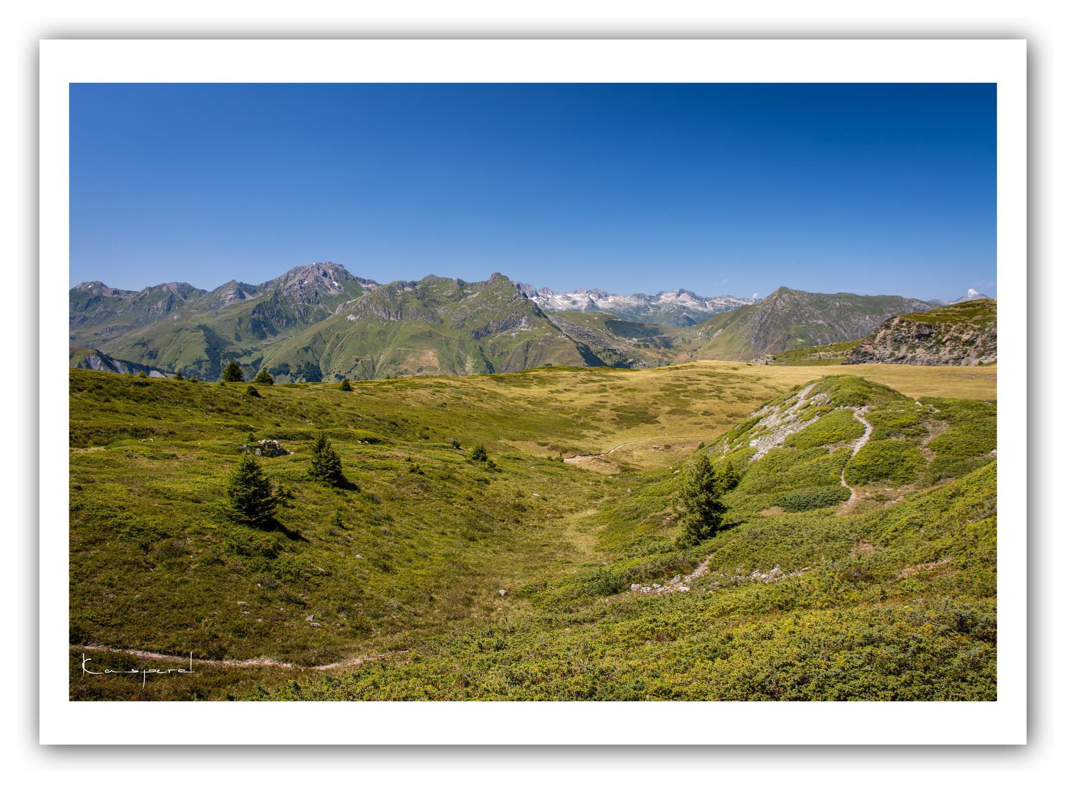 Générique Poster Saint-Martin-de-Belleville (Savoie). Affiches Formats 30x40cm, 40x60 cm ou 50x70 cm. Impression sur Papier Photo. Décoration murale. Paysage. Montagne.