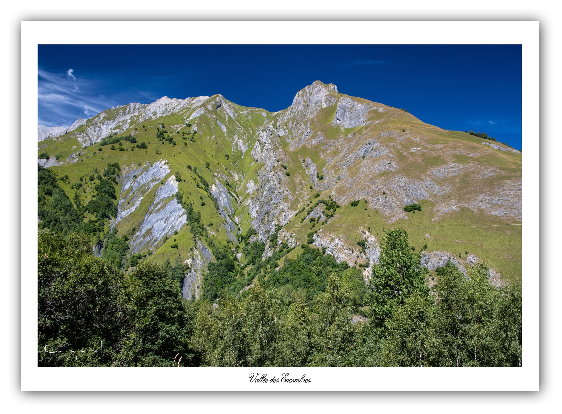 Générique Poster Vallée des Encombres (Savoie). Affiches Formats 30x40cm, 40x60 cm ou 50x70 cm. Impression sur Papier Photo. Décoration murale. Paysage. Montagne.