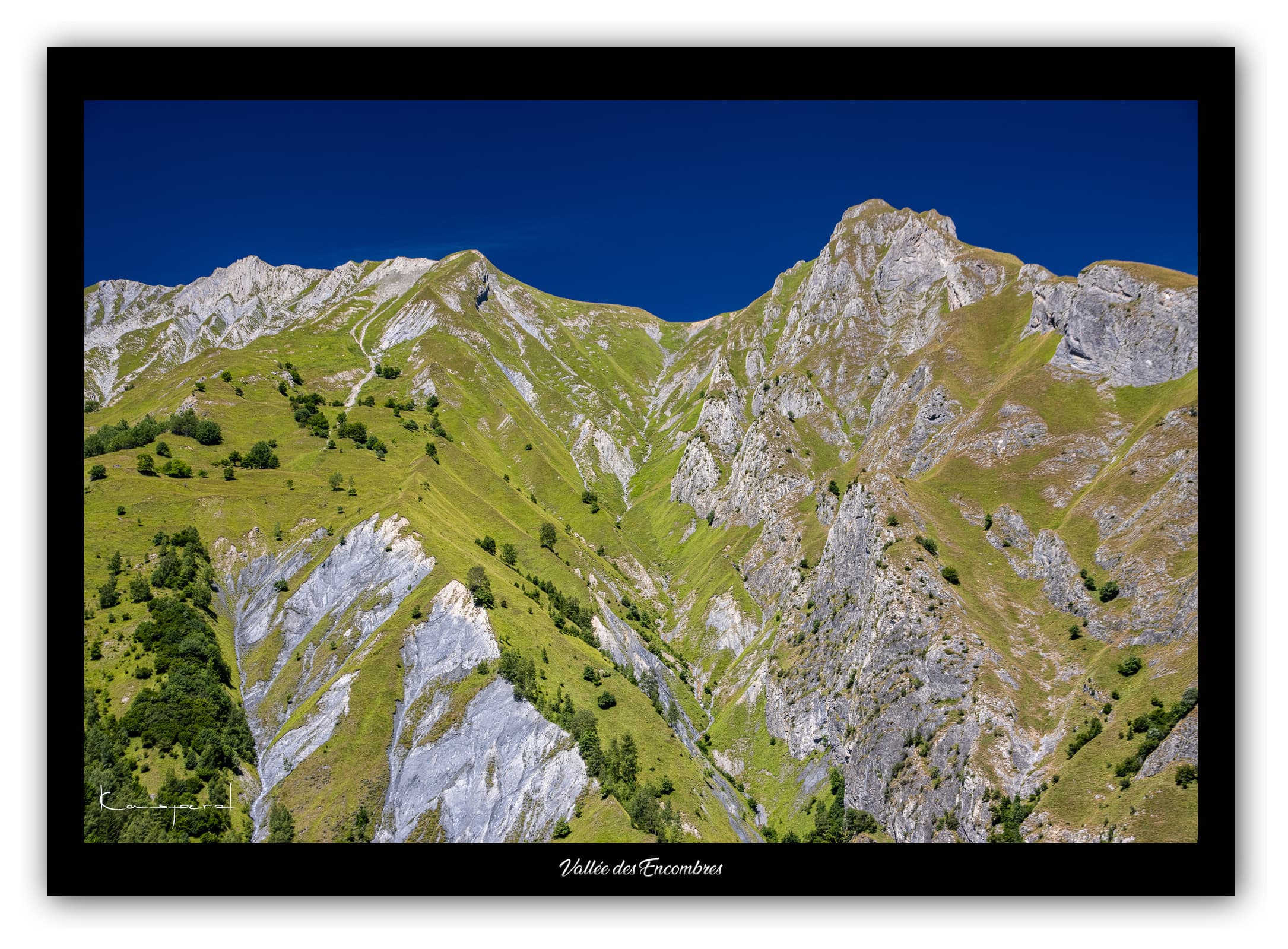 Générique Poster Vallée des Encombres (Savoie). Affiches Formats 30x40cm, 40x60 cm ou 50x70 cm. Impression sur Papier Photo. Décoration murale. Paysage. Montagne.