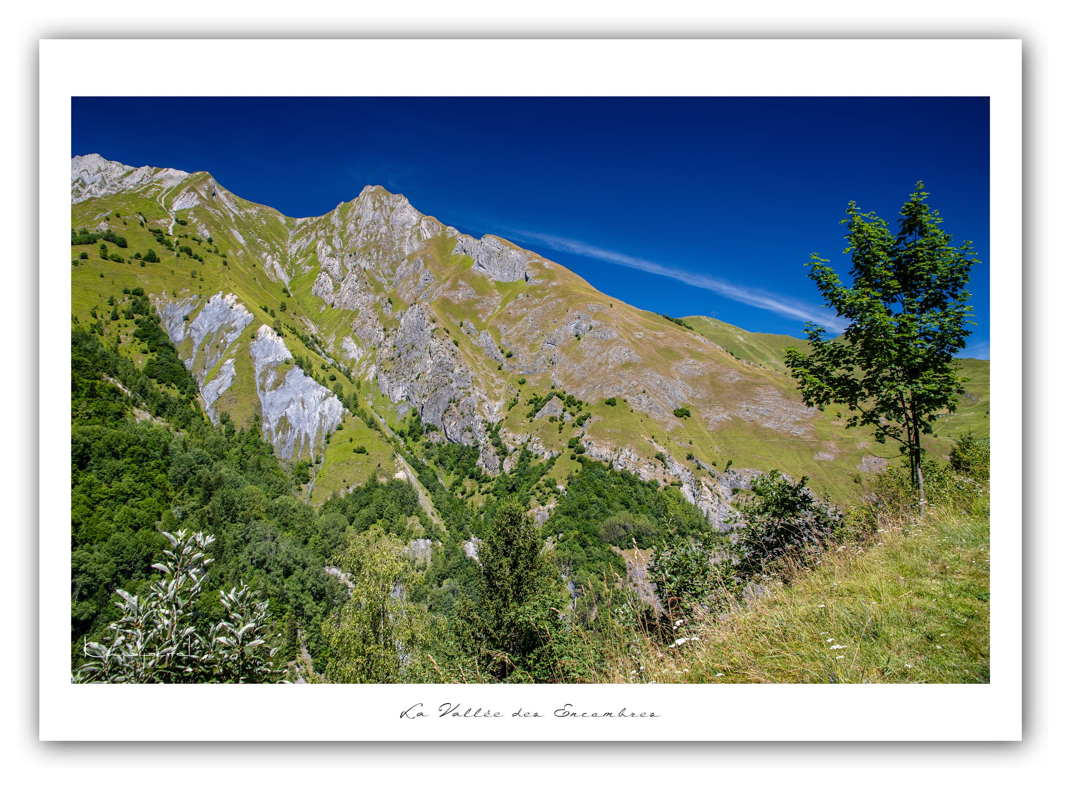 Générique Poster Vallée des Encombres (Savoie). Affiches Formats 30x40cm, 40x60 cm ou 50x70 cm. Impression sur Papier Photo. Décoration murale. Paysage. Montagne.