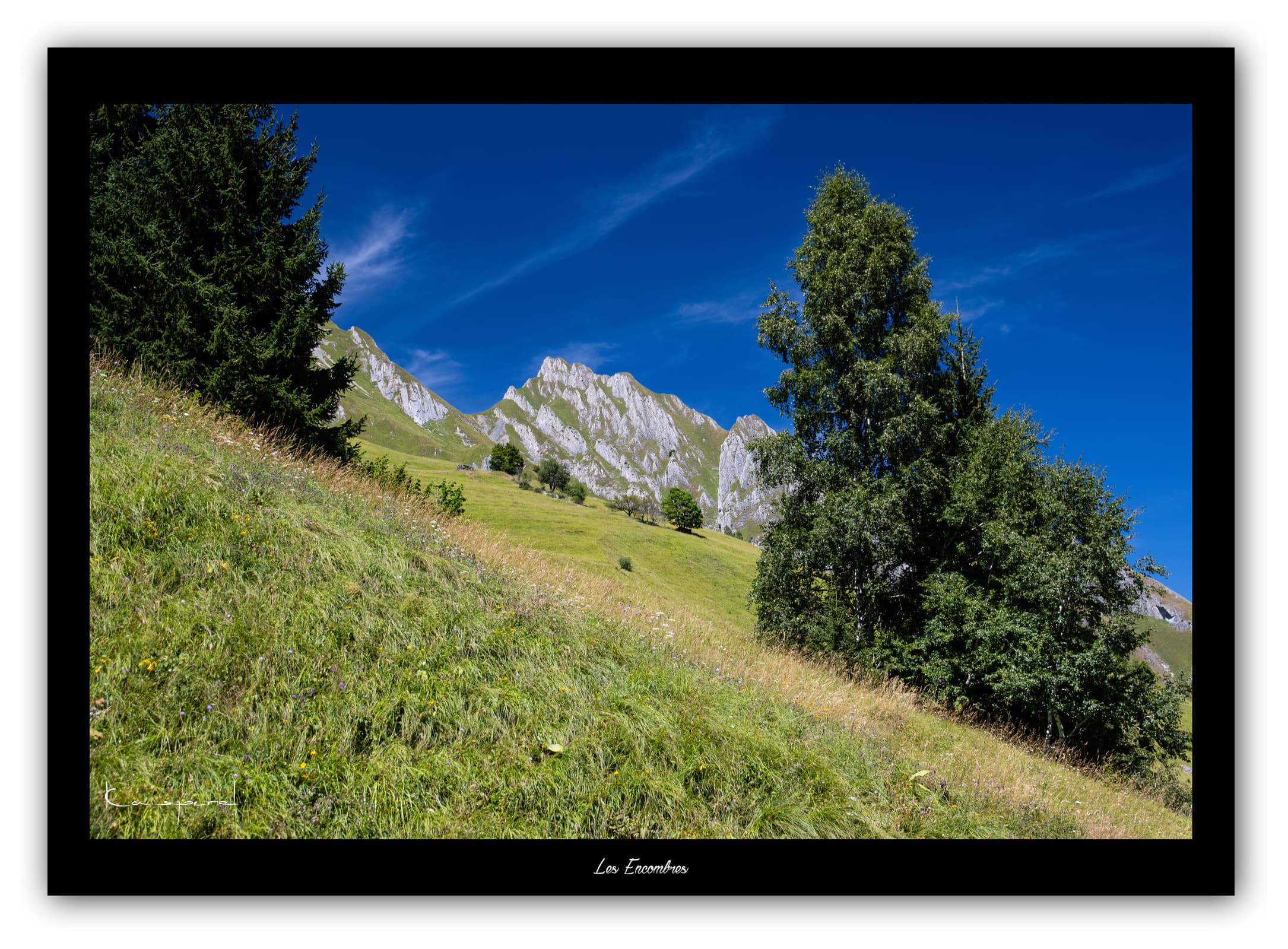 Générique Poster Vallée des Encombres (Savoie). Affiches Formats 30x40cm, 40x60 cm ou 50x70 cm. Impression sur Papier Photo. Décoration murale. Paysage. Montagne.