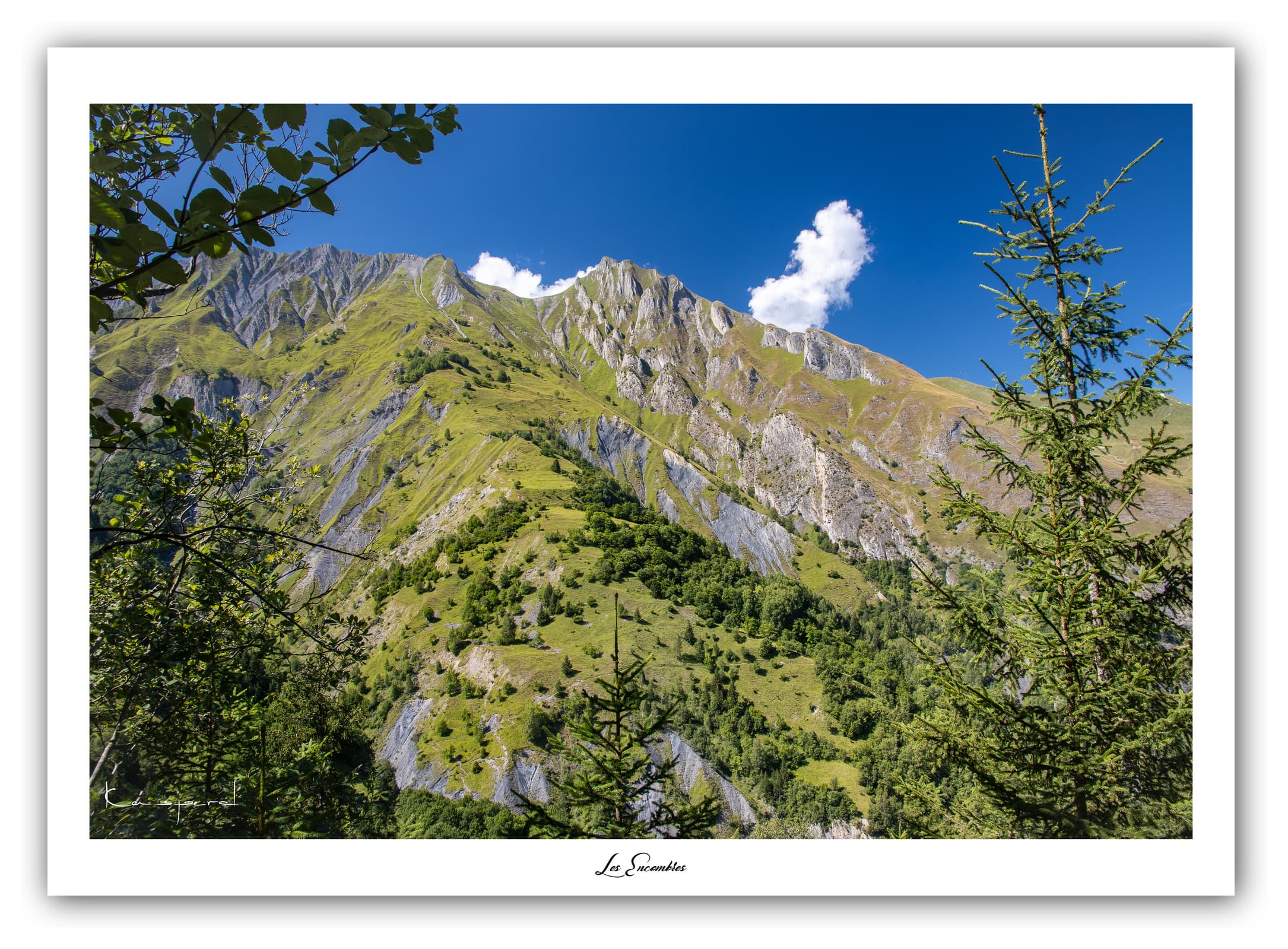 Générique Poster La Vallée des Encombres (Savoie). Affiches Formats 30x40cm, 40x60 cm ou 50x70 cm. Impression sur Papier Photo. Décoration murale. Paysage. Montagne.