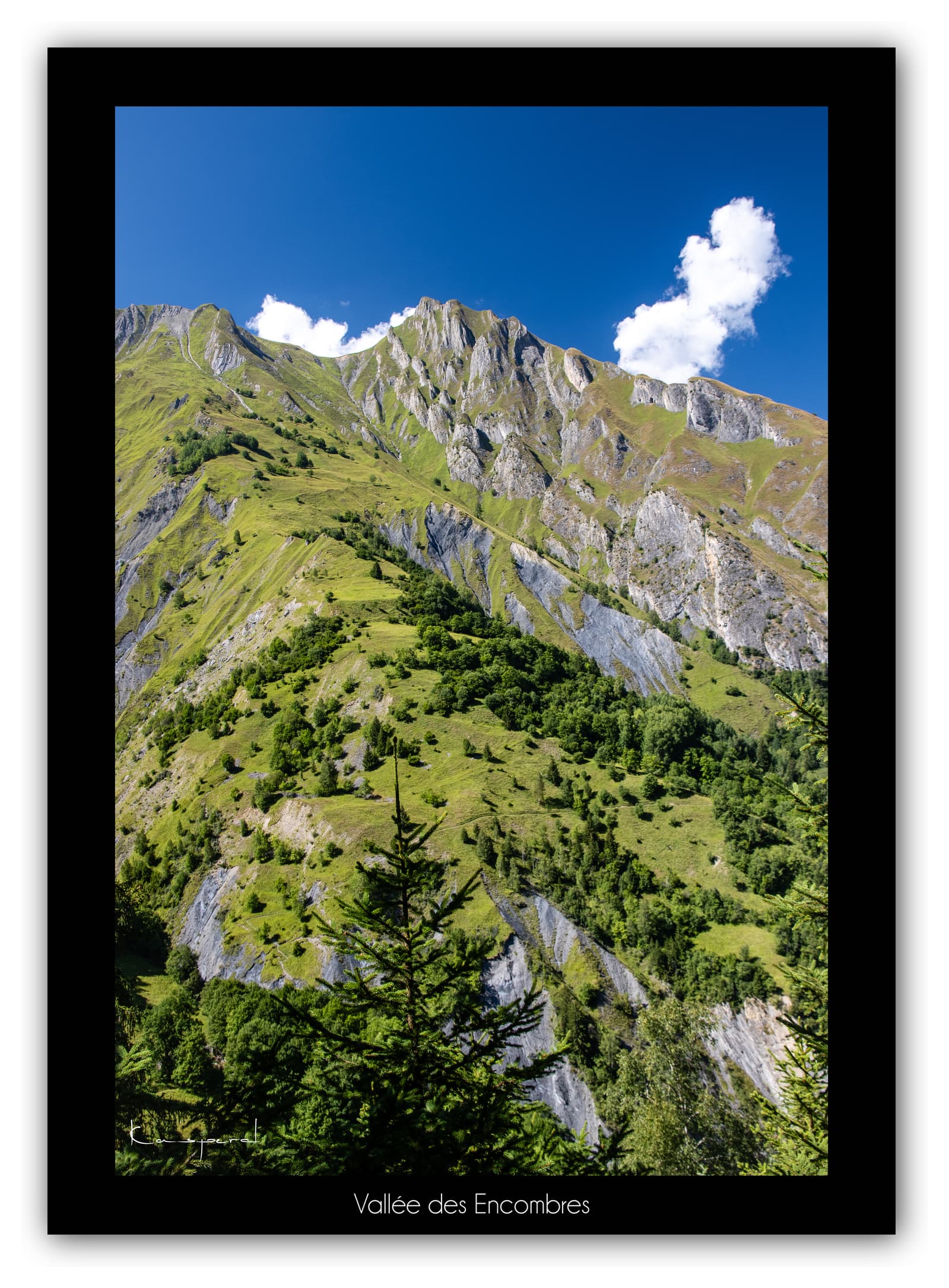 Générique Poster La Vallée des Encombres (Savoie). Affiches Formats 30x40cm, 40x60 cm ou 50x70 cm. Impression sur Papier Photo. Décoration murale. Paysage. Montagne.