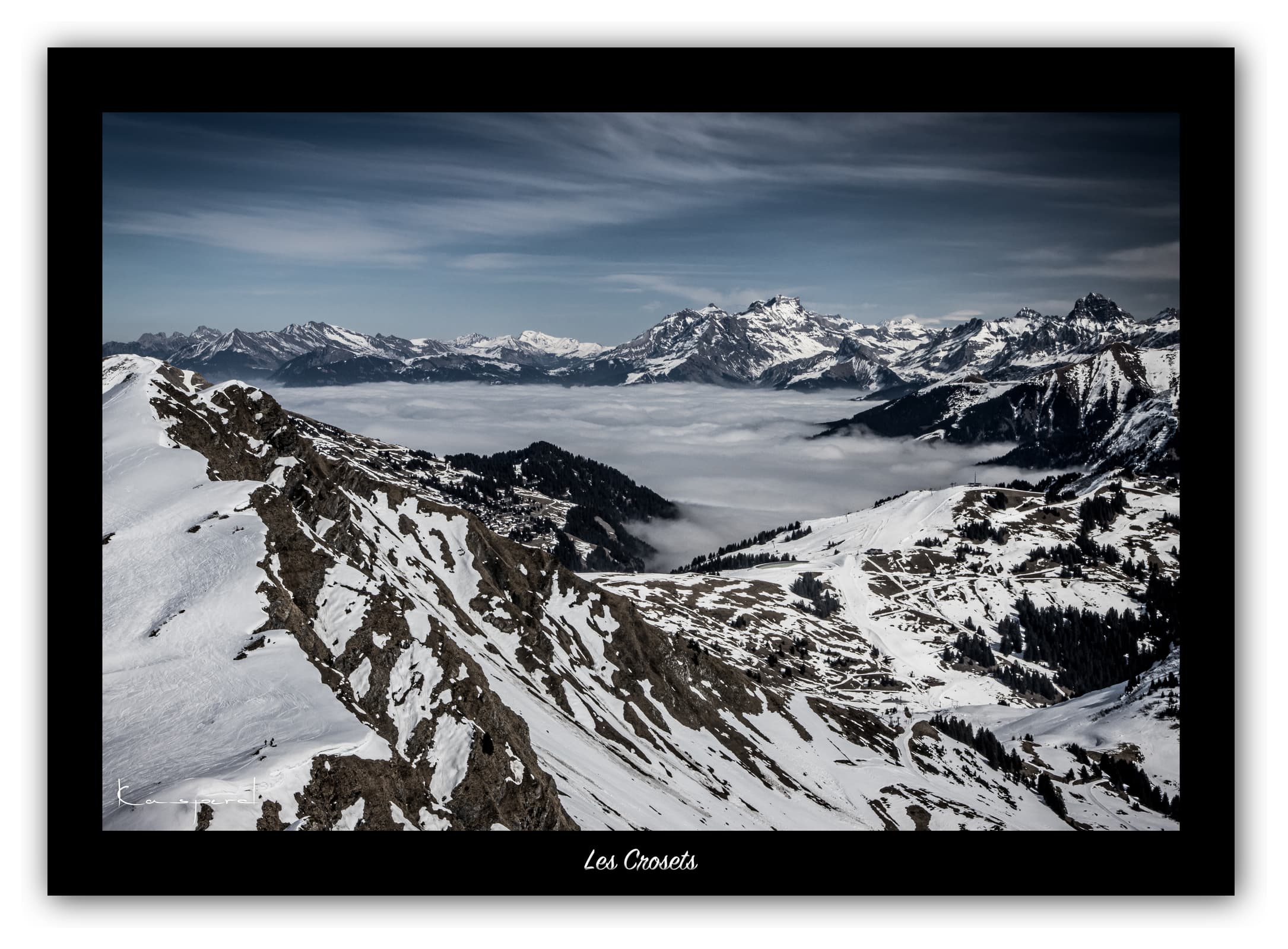 Poster Les Crosets - Valais (Suisse). Affiches Formats 30x40 cm, 40x60 cm ou 50x70 cm. Impression sur Papier Photo. Décoration murale. Nature. Paysage. Panorama. Montagne.