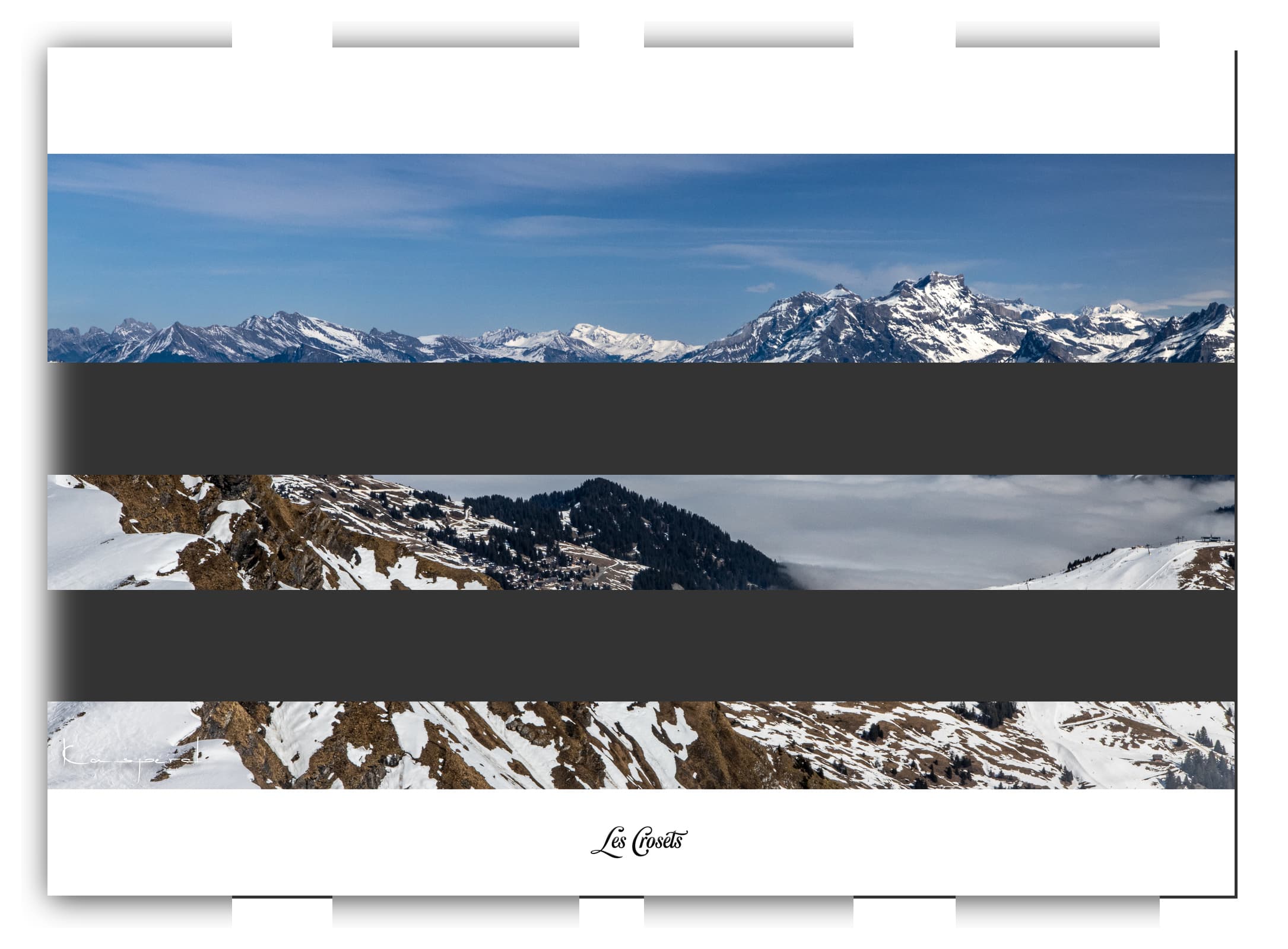 Poster Les Crosets - Valais (Suisse). Affiches Formats 30x40 cm, 40x60 cm ou 50x70 cm. Impression sur Papier Photo. Décoration murale. Nature. Paysage. Panorama. Montagne.