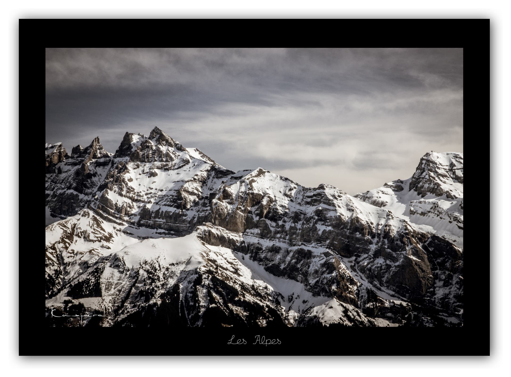 Poster Les Alpes (Suisse). Affiches Formats 30x40 cm, 40x60 cm ou 50x70 cm. Impression sur Papier Photo. Décoration murale. Nature. Paysage. Panorama. Montagne.