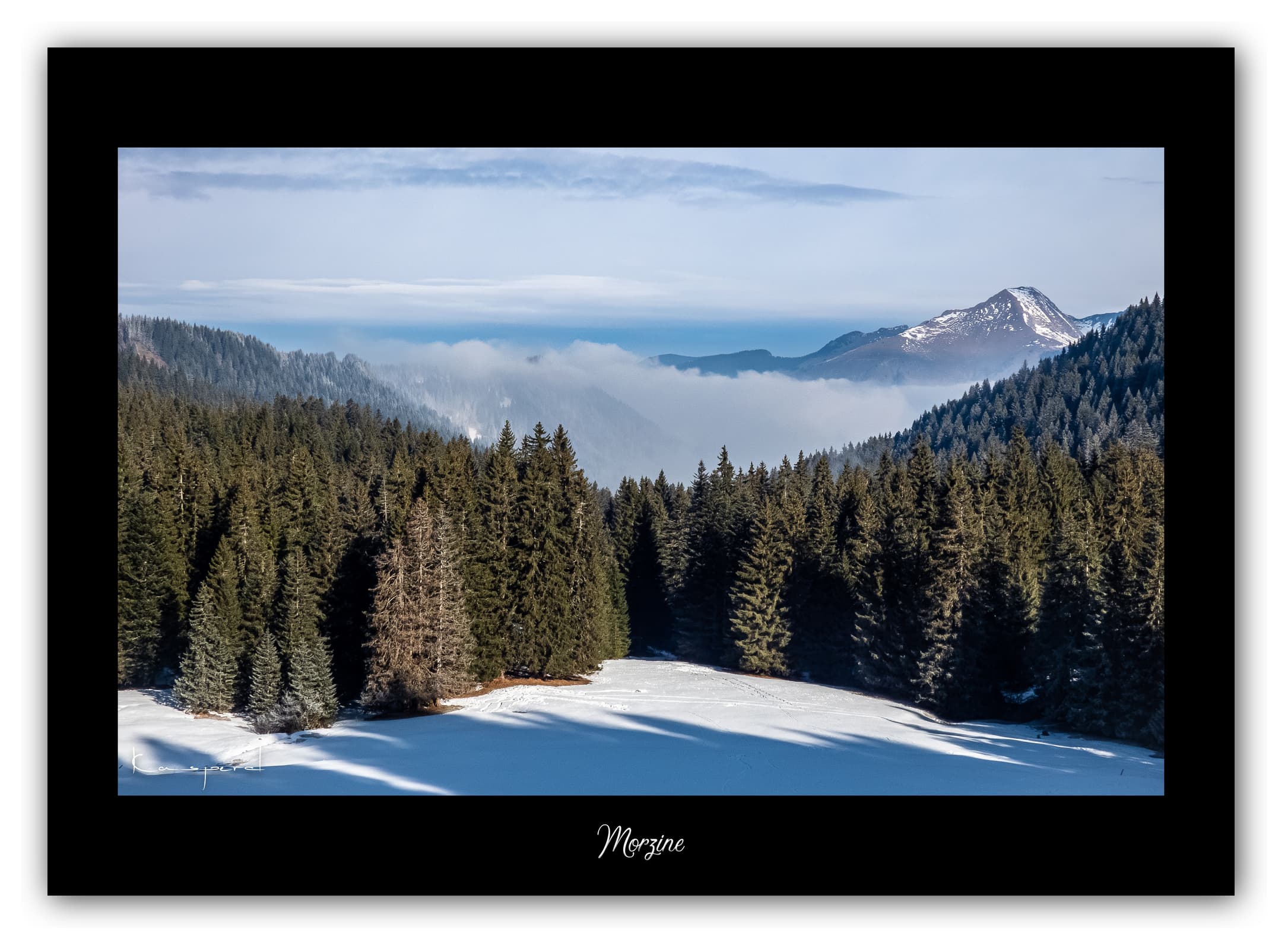 Poster Morzine - Haute-Savoie (France). Affiches Formats 30x40 cm, 40x60 cm ou 50x70 cm. Impression sur Papier Photo. Décoration murale. Nature. Paysage. Panorama. Montagne.