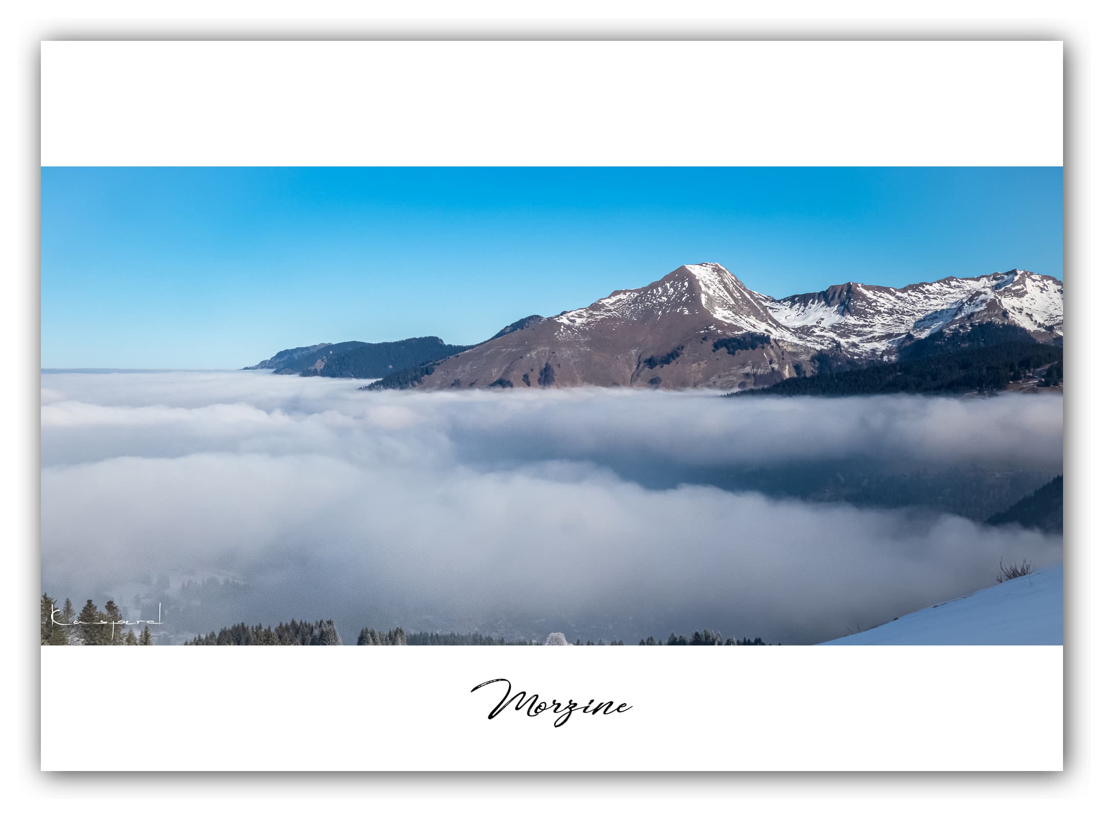 Poster Morzine - Haute-Savoie (France). Affiches Formats 30x40 cm, 40x60 cm ou 50x70 cm. Impression sur Papier Photo. Décoration murale. Nature. Paysage. Panorama. Montagne.
