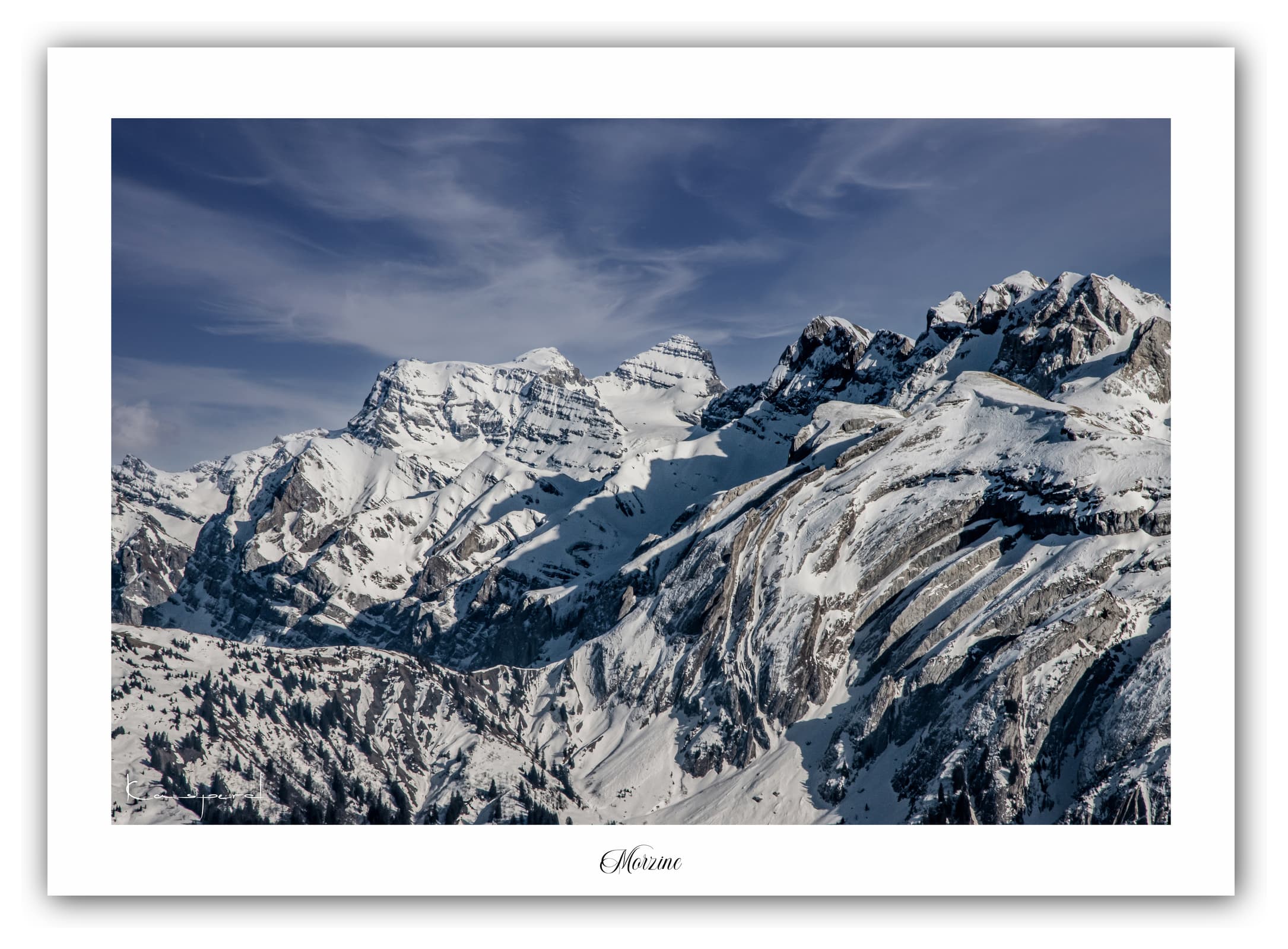 Poster Morzine - Haute-Savoie (France). Affiches Formats 30x40 cm, 40x60 cm ou 50x70 cm. Impression sur Papier Photo. Décoration murale. Nature. Paysage. Panorama. Montagne.