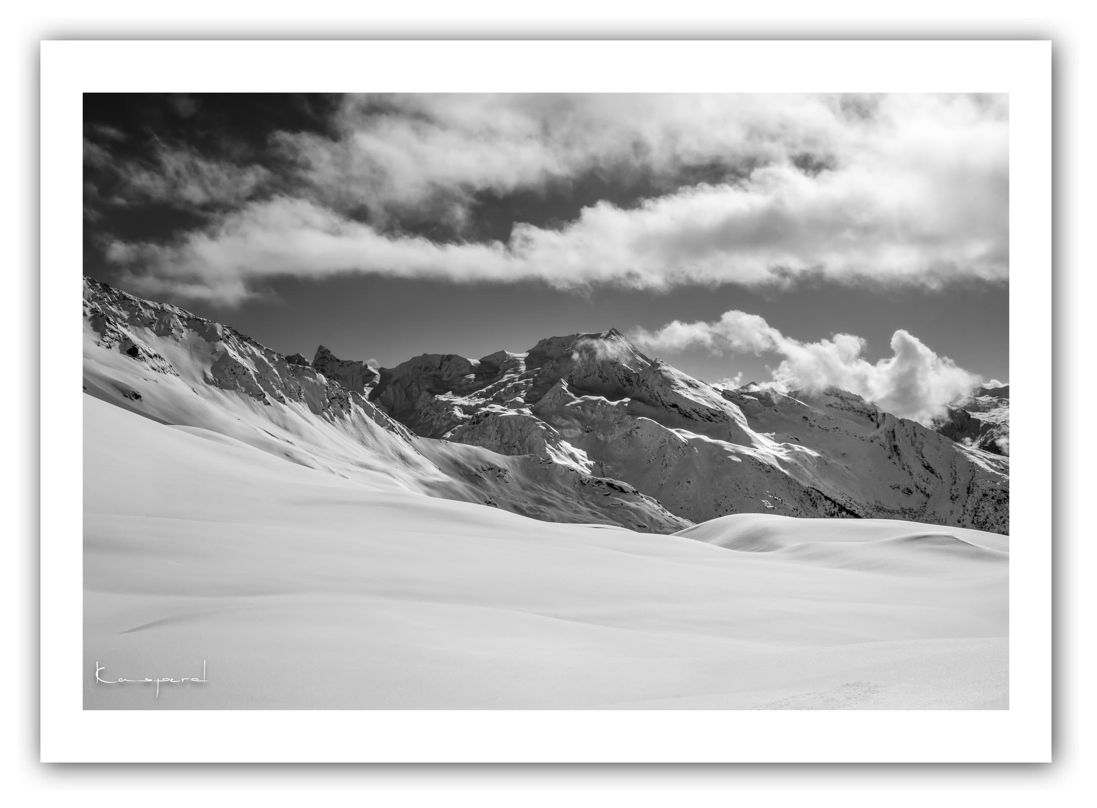 Poster Glacier de la Chiaupe - Les Alpes (France). Affiches Formats 30x40 cm, 40x60 cm ou 50x70 cm. Impression sur Papier Photo. Décoration murale. Paysage. Montagne.