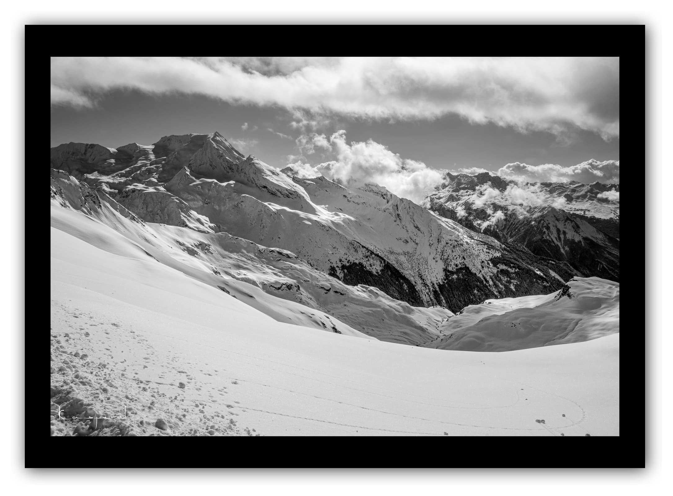 Poster Glacier de la Chiaupe - Les Alpes (France). Affiches Formats 30x40 cm, 40x60 cm ou 50x70 cm. Impression sur Papier Photo. Décoration murale. Paysage. Montagne.