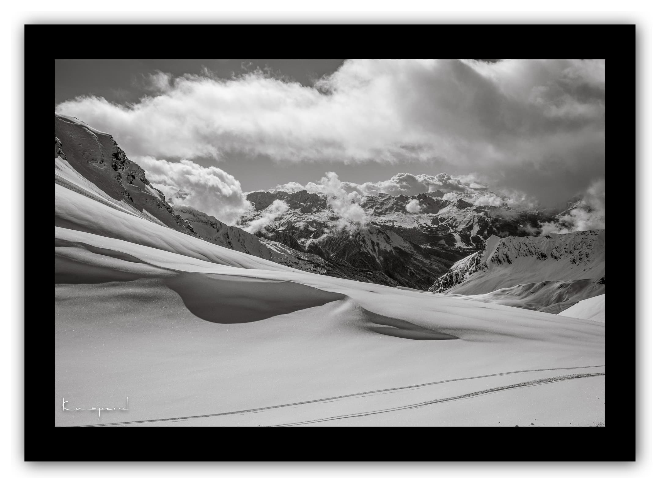 Poster Glacier de la Chiaupe - Les Alpes (France). Affiches Formats 30x40 cm, 40x60 cm ou 50x70 cm. Impression sur Papier Photo. Décoration murale. Paysage. Montagne.