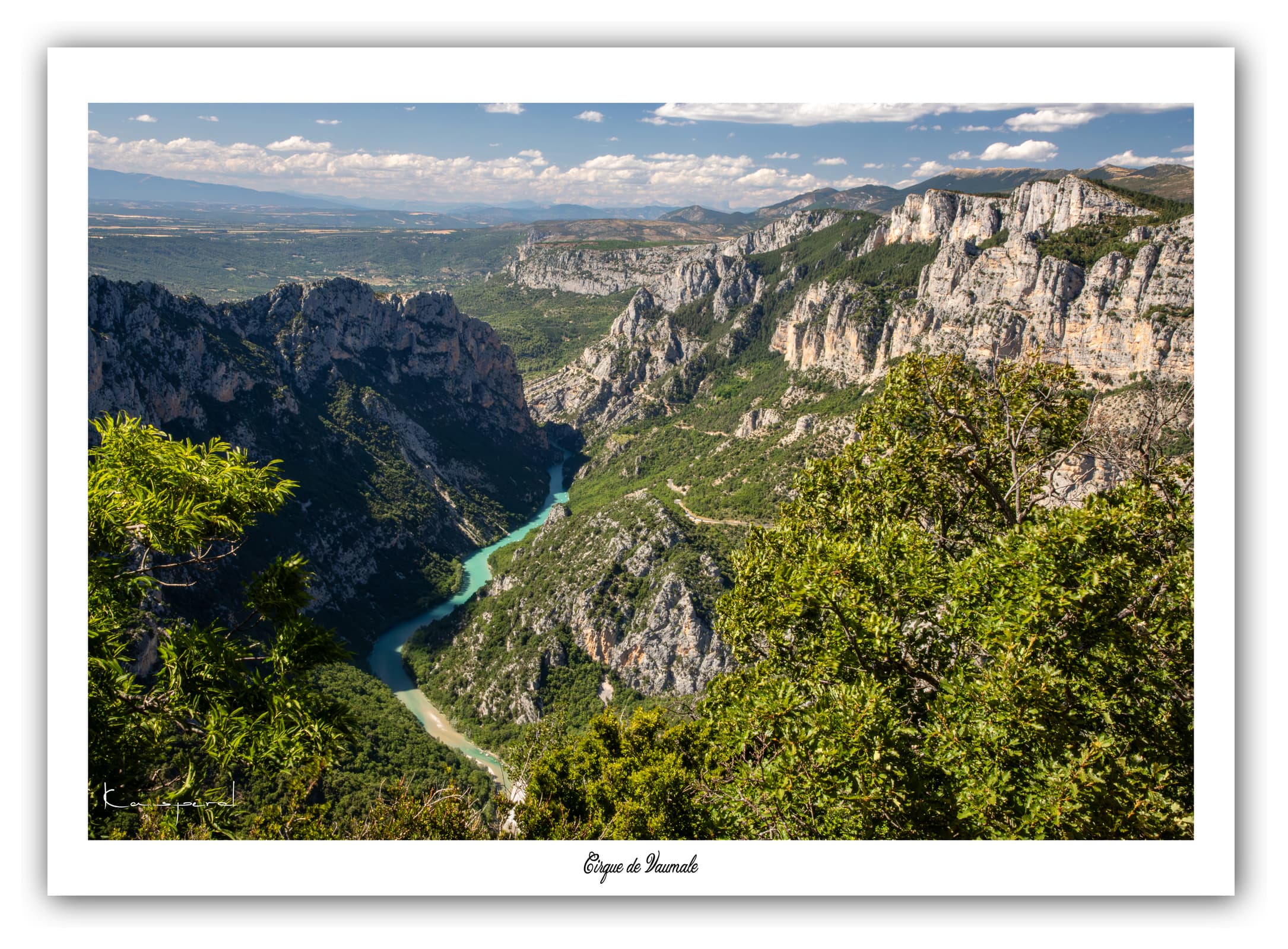 Générique Poster Cirque de Vaumale (Alpes de Haute-Provence - France). Affiches Formats 30x40 cm, 40x60 cm ou 50x70 cm. Impression sur Papier Photo. Décoration murale. Paysage. Montagne. Nature.