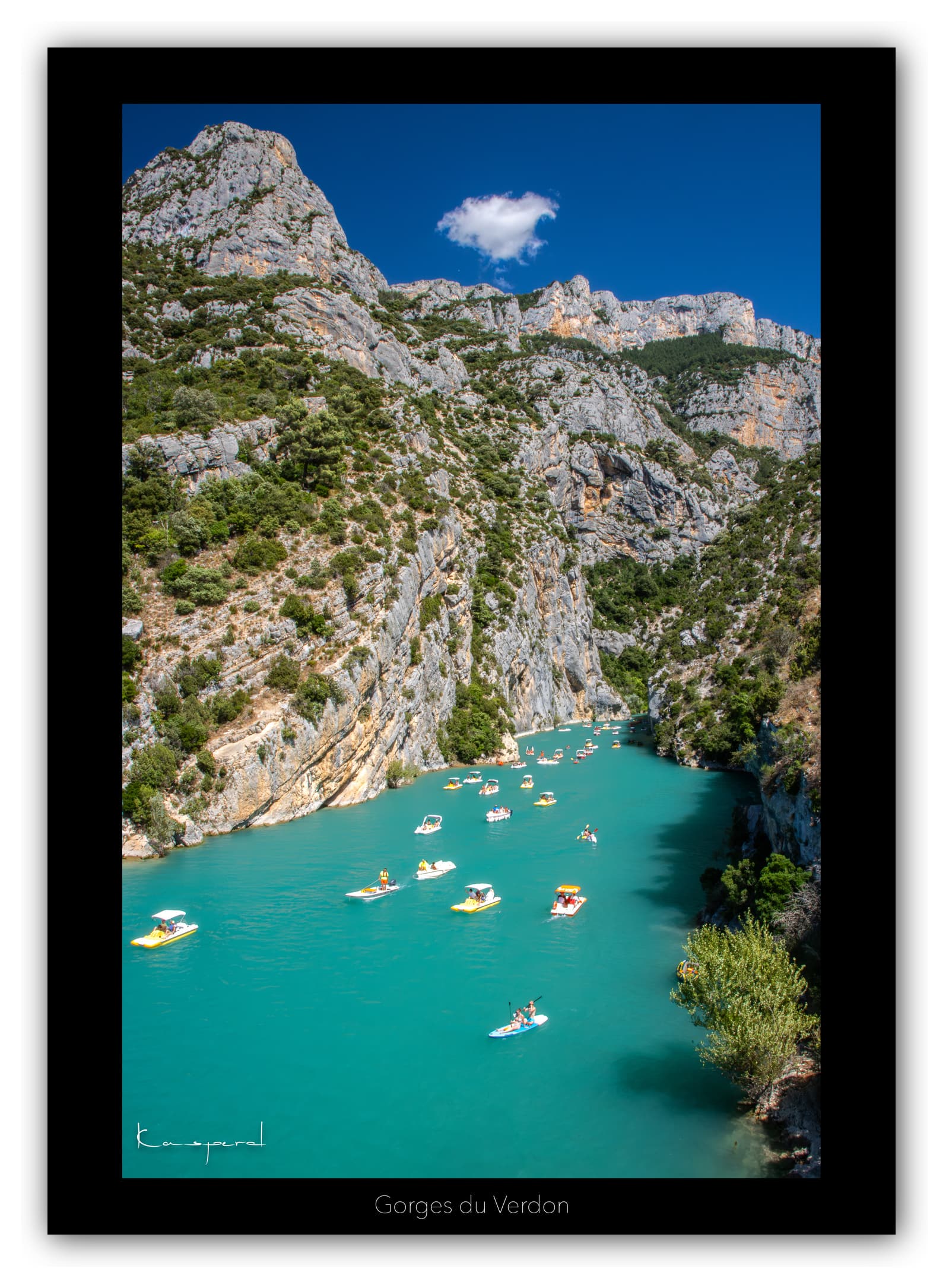 Générique Poster Gorges du Verdon (Alpes de Haute-Provence - France). Affiches Formats 30x40 cm, 40x60 cm ou 50x70 cm. Impression sur Papier Photo. Décoration murale. Lac. Paysage. Montagne.