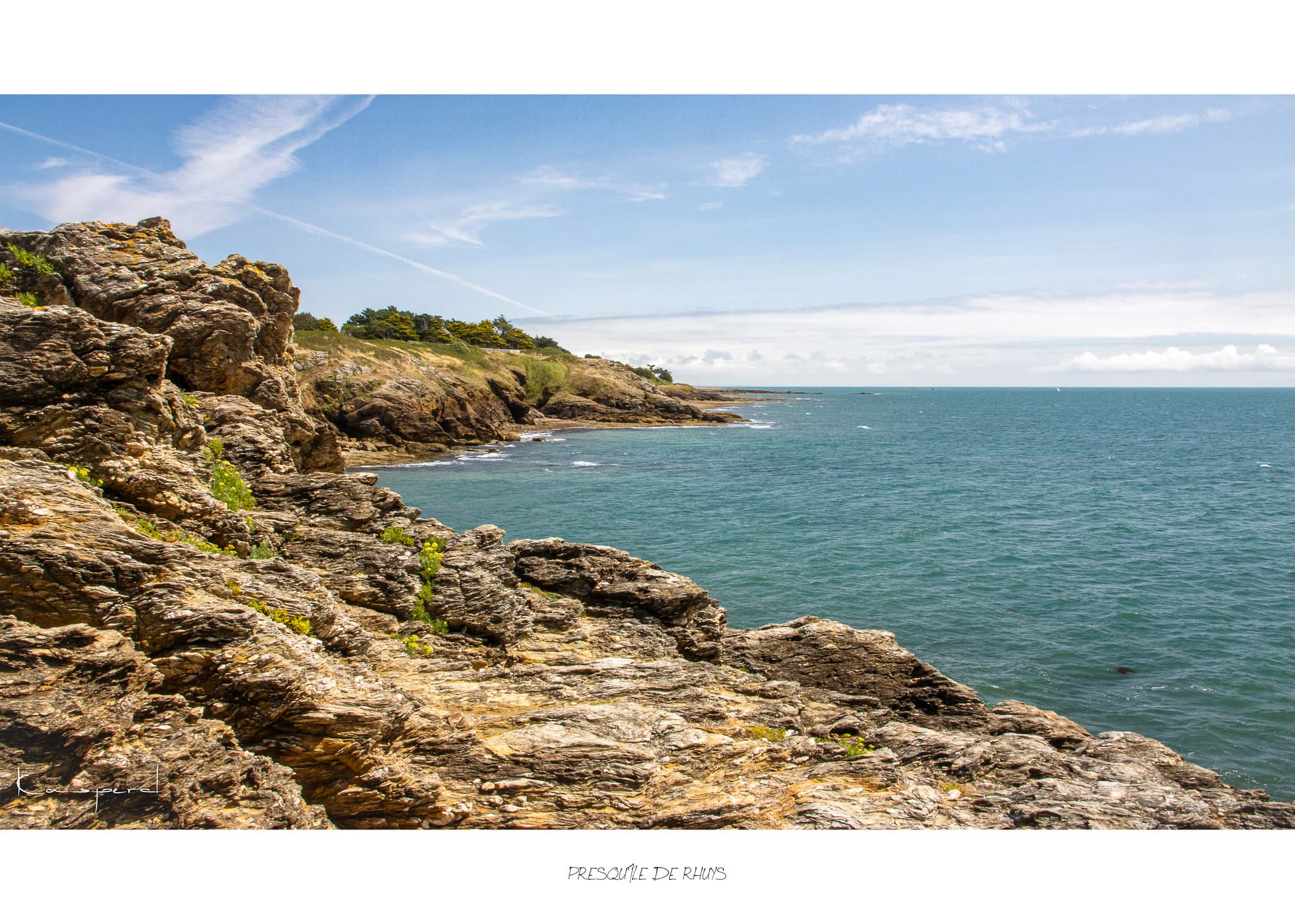 Poster Presqu'île de Rhuys (Bretagne - France). Affiches Formats 30x40cm, 40x60 cm ou 50x70 cm. Impression sur Papier Photo. Décoration murale. Paysage. Port.