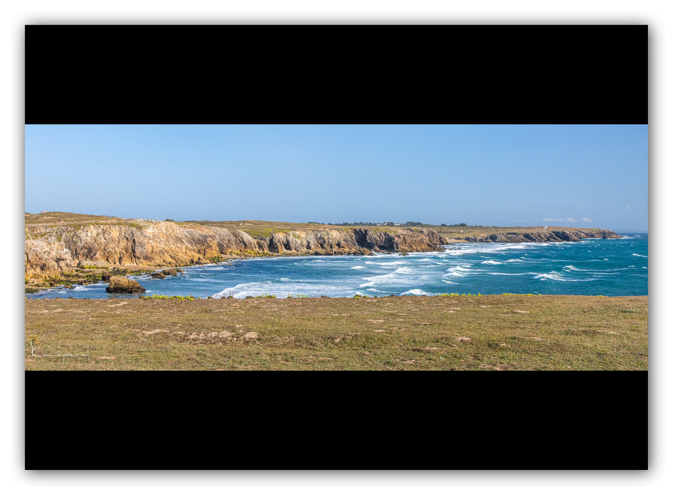 Poster Pointe du Percho (Bretagne - France). Affiches Formats 30x40cm, 40x60 cm ou 50x70 cm. Impression sur Papier Photo. Décoration murale. Paysage. Panorama.