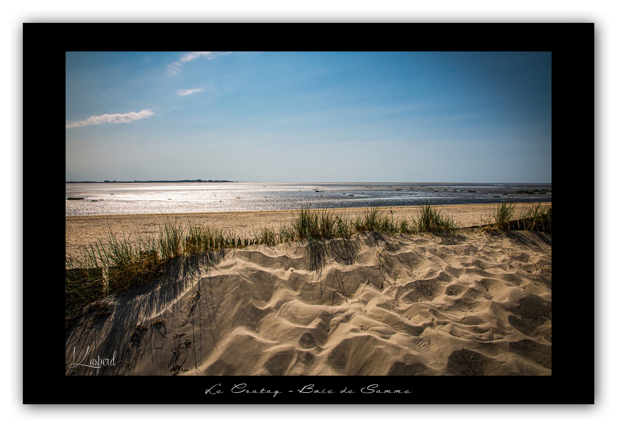 Poster Baie de Somme - Hauts de France (France). Affiches Formats 30x40 cm, 40x60 cm ou 50x70 cm. Impression sur Papier Photo. Décoration murale. Paysage. Mer.