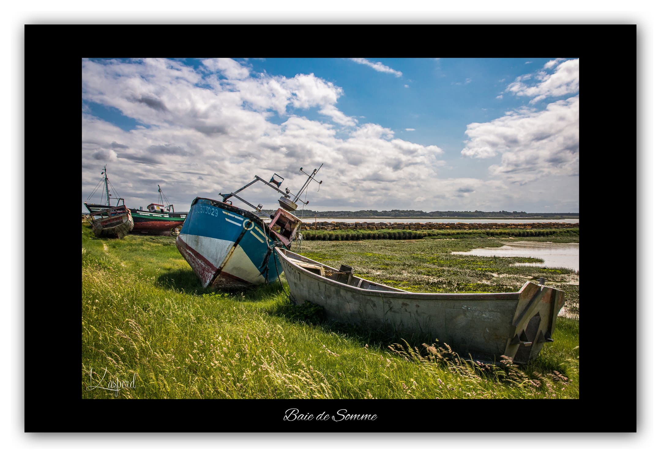Poster Baie de Somme - Hauts de France (France). Affiches Formats 30x40 cm, 40x60 cm ou 50x70 cm. Impression sur Papier Photo. Décoration murale. Paysage. Mer.