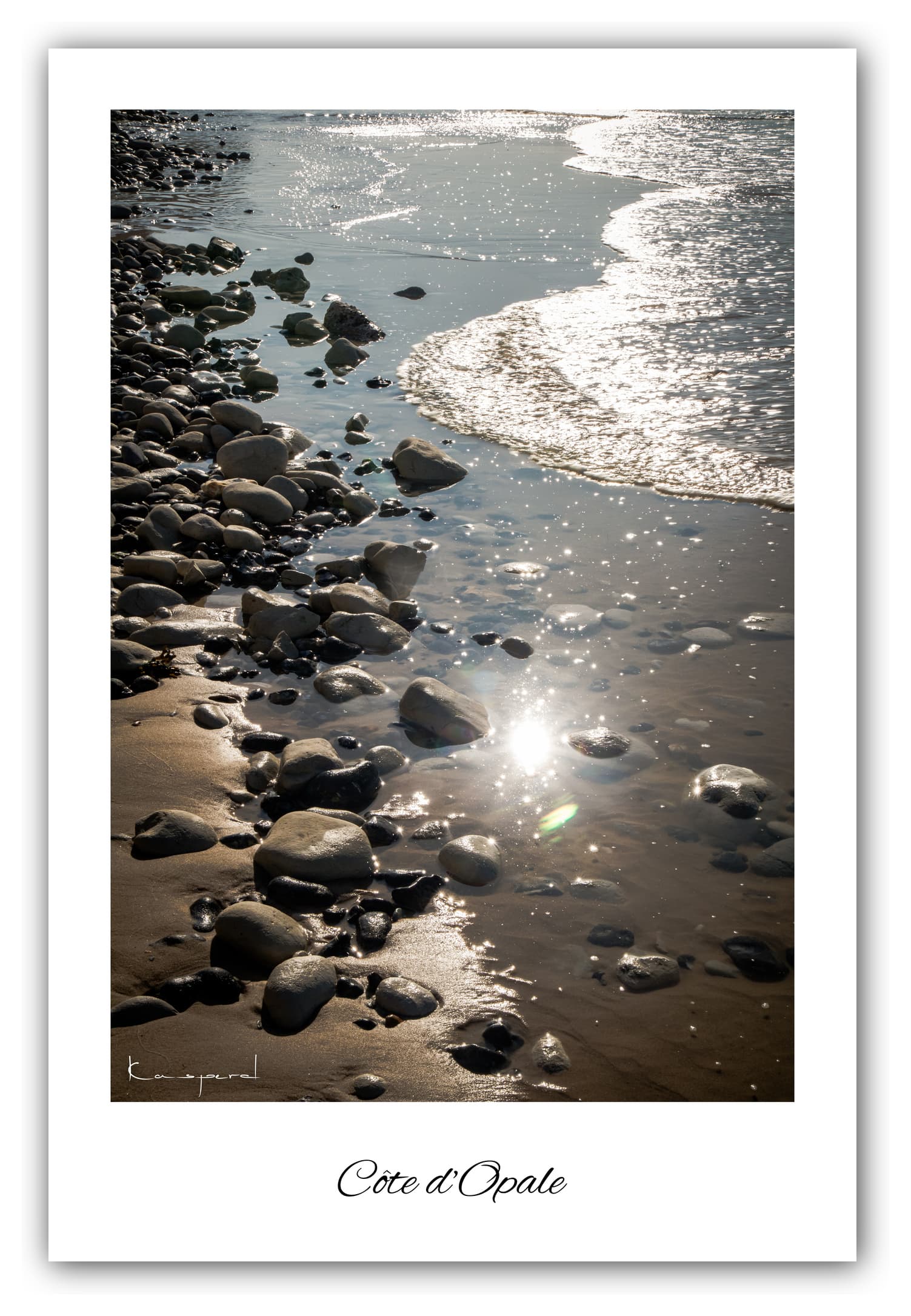 Poster Côte d'Opale - Hauts de France (France). Affiches Formats 30x40 cm, 40x60 cm ou 50x70 cm. Impression sur Papier Photo. Décoration murale. Paysage. Mer.