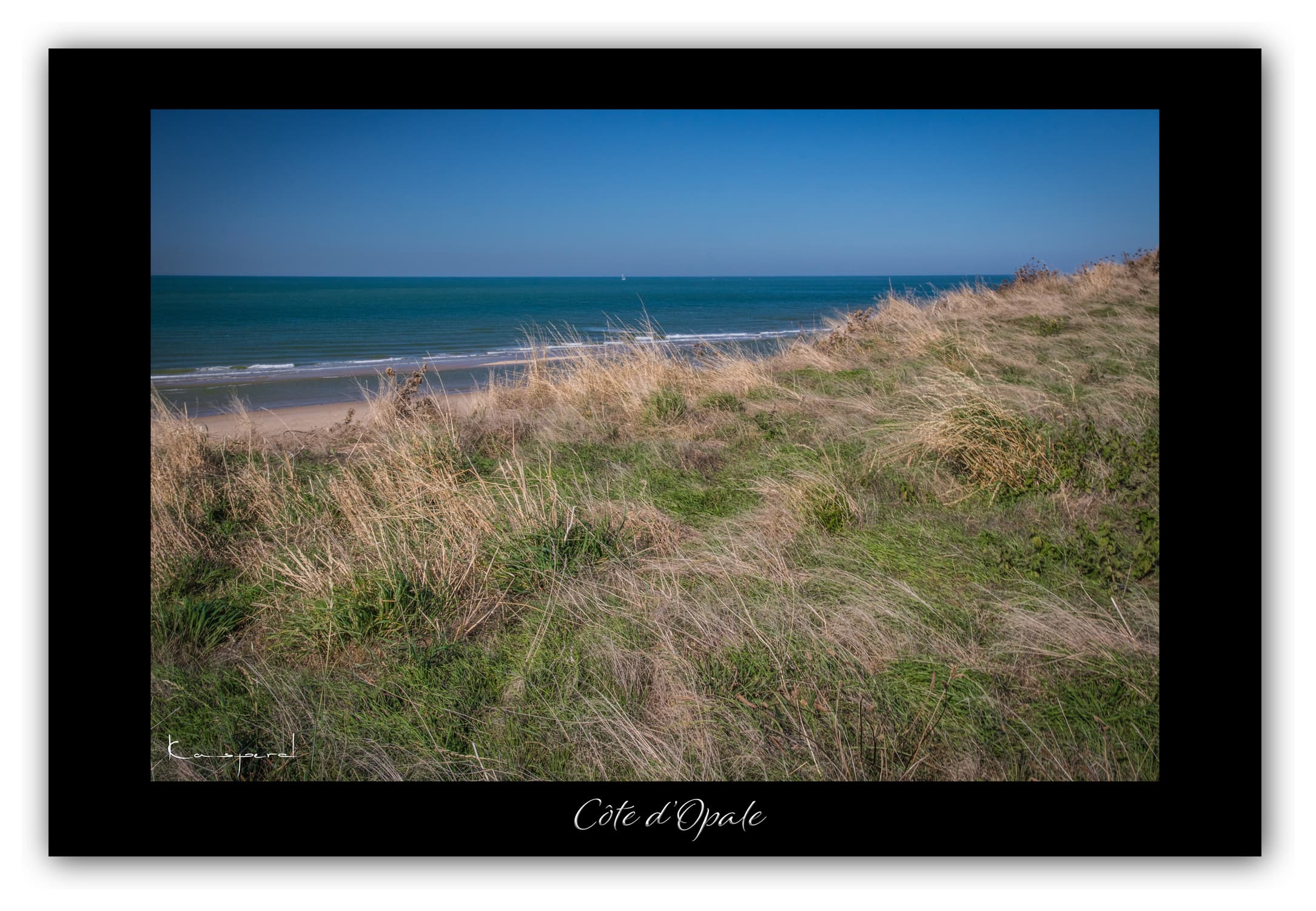 Poster Côte d'Opale - Hauts de France (France). Affiches Formats 30x40 cm, 40x60 cm ou 50x70 cm. Impression sur Papier Photo. Décoration murale. Paysage. Mer.