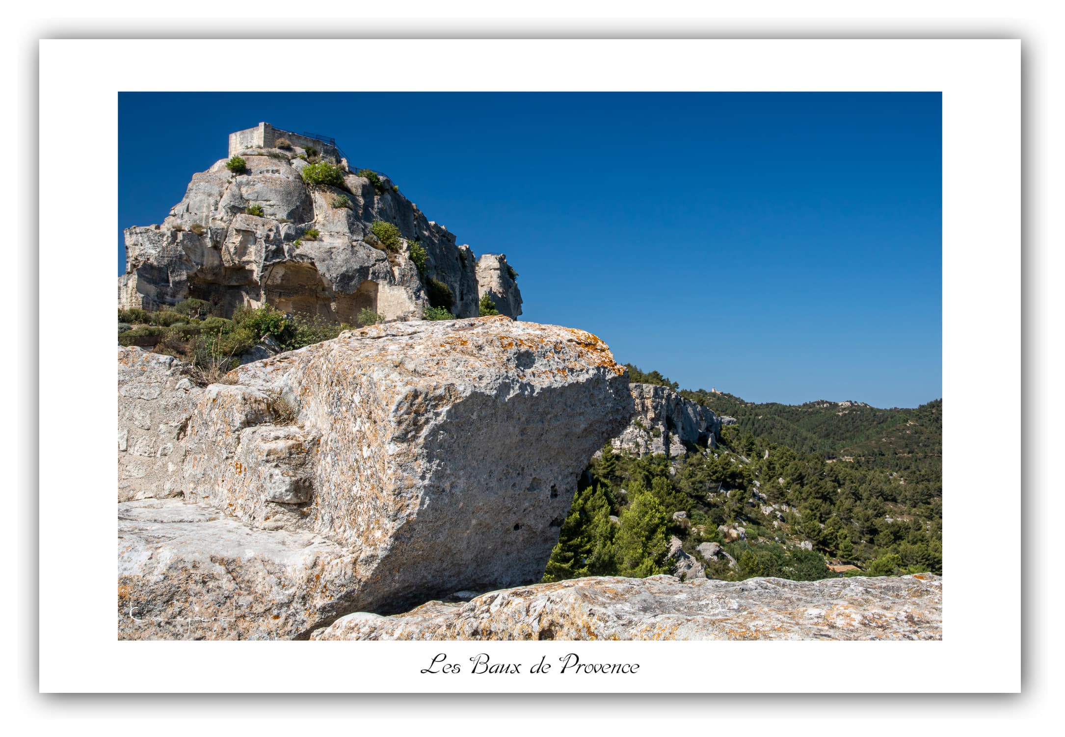 Poster Baux de Provence (Bouches du Rhône - France). Affiches Formats 30x40 cm, 40x60 cm ou 50x70 cm.Impression sur Papier Photo. Décoration murale. Village. Architecture.