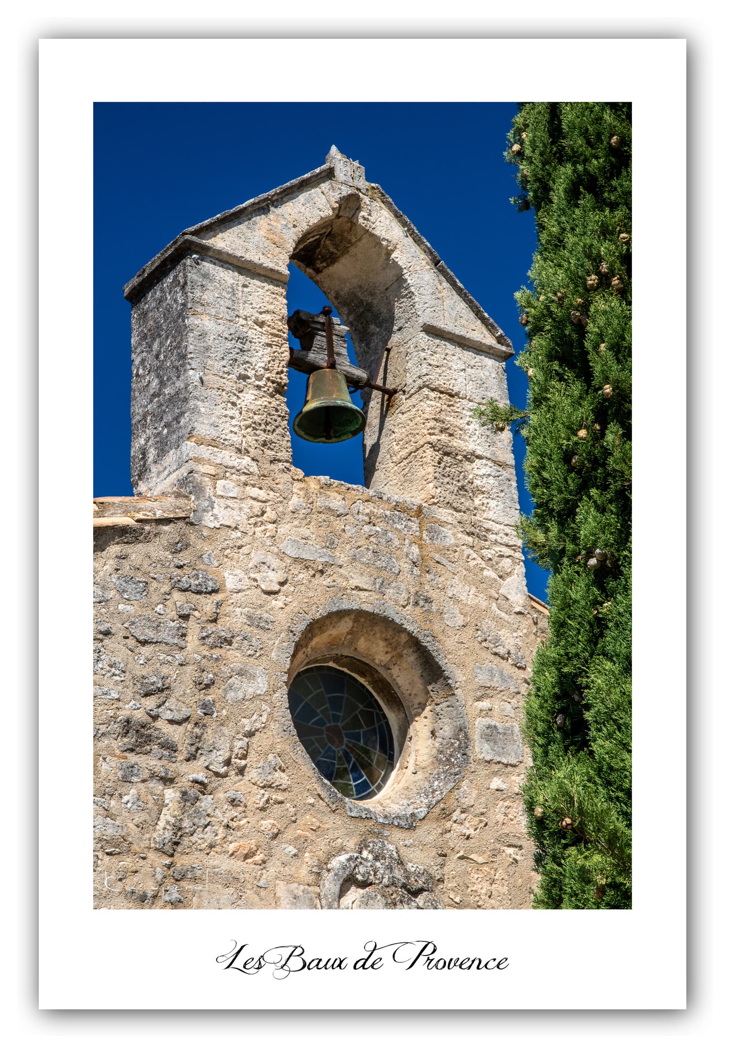 Poster Baux de Provence (Bouches du Rhône - France). Affiches Formats 30x40 cm, 40x60 cm ou 50x70 cm. Impression sur Papier Photo. Décoration murale. Village. Architecture.