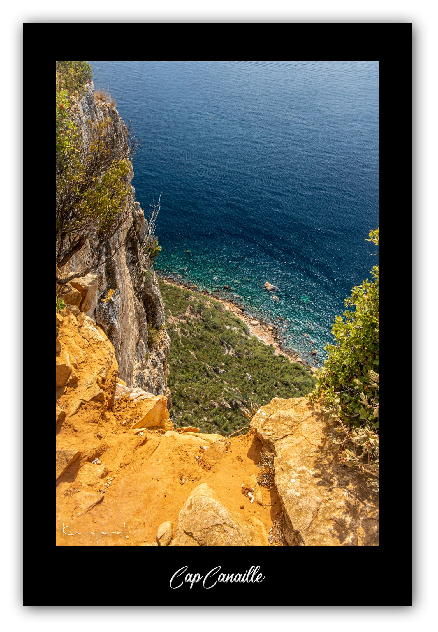Poster Cap Canaille (Bouches du Rhône - France). Affiches Formats 30x40 cm, 40x60 cm ou 50x70 cm. Impression sur Papier Photo. Décoration murale. Mer. Méditerranée. Paysage.