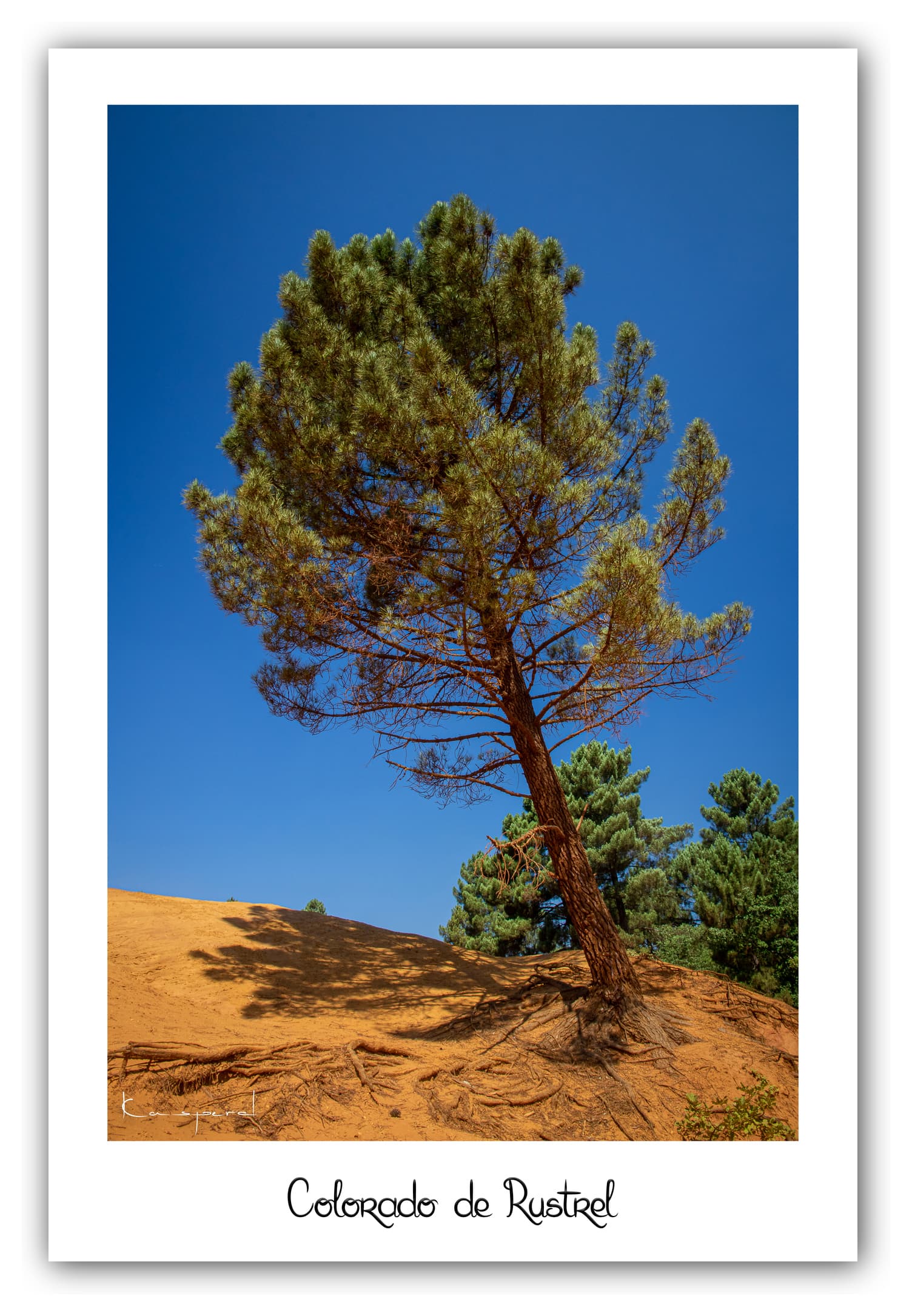 Poster Colorado de Rustrel (Vaucluse - France). Affiches Formats 30x40 cm, 40x60 cm ou 50x70 cm. Impression sur Papier Photo. Décoration murale. Paysage. Couleur.