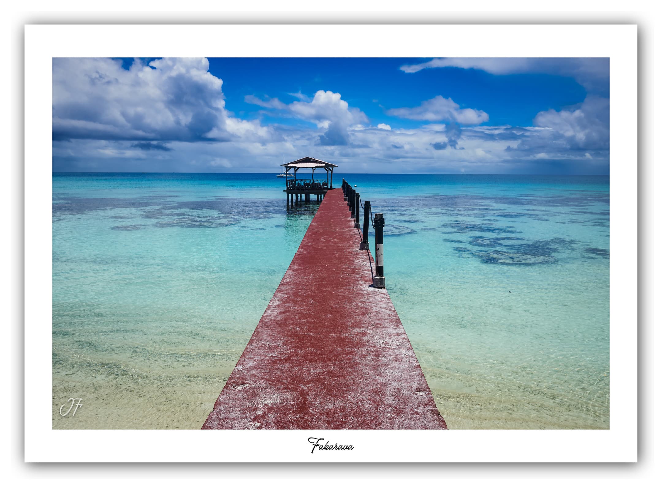Générique Poster Fakarava (Polynésie - Océanie). Affiches Formats 30x40cm, 40x60 cm ou 50x70 cm. Impression sur Papier Photo. Décoration murale. Paysage. Océan. Îles.