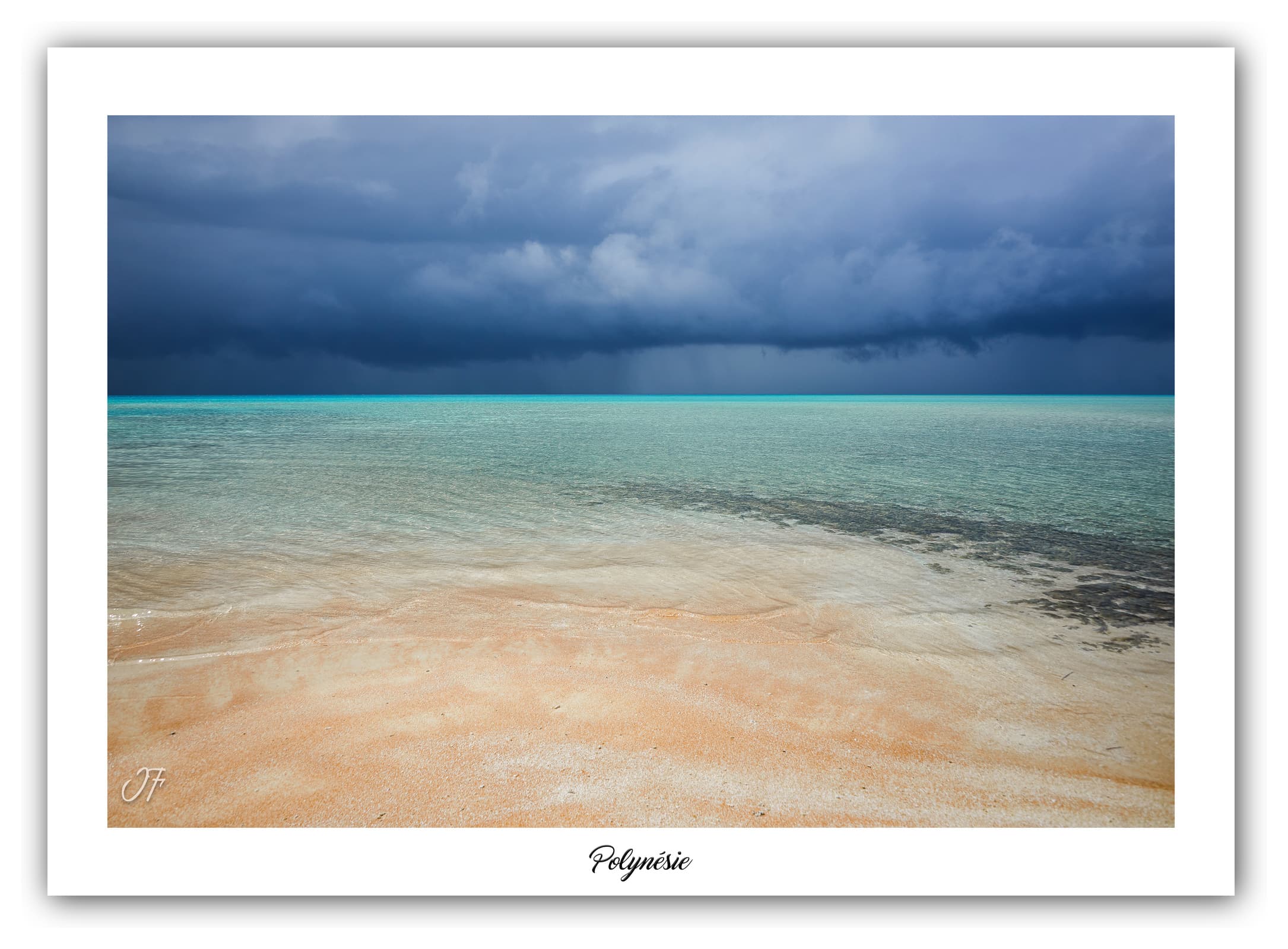 Générique Poster Fakarava (Polynésie - Océanie). Affiches Formats 30x40cm, 40x60 cm ou 50x70 cm. Impression sur Papier Photo. Décoration murale. Paysage. Océan. Îles.