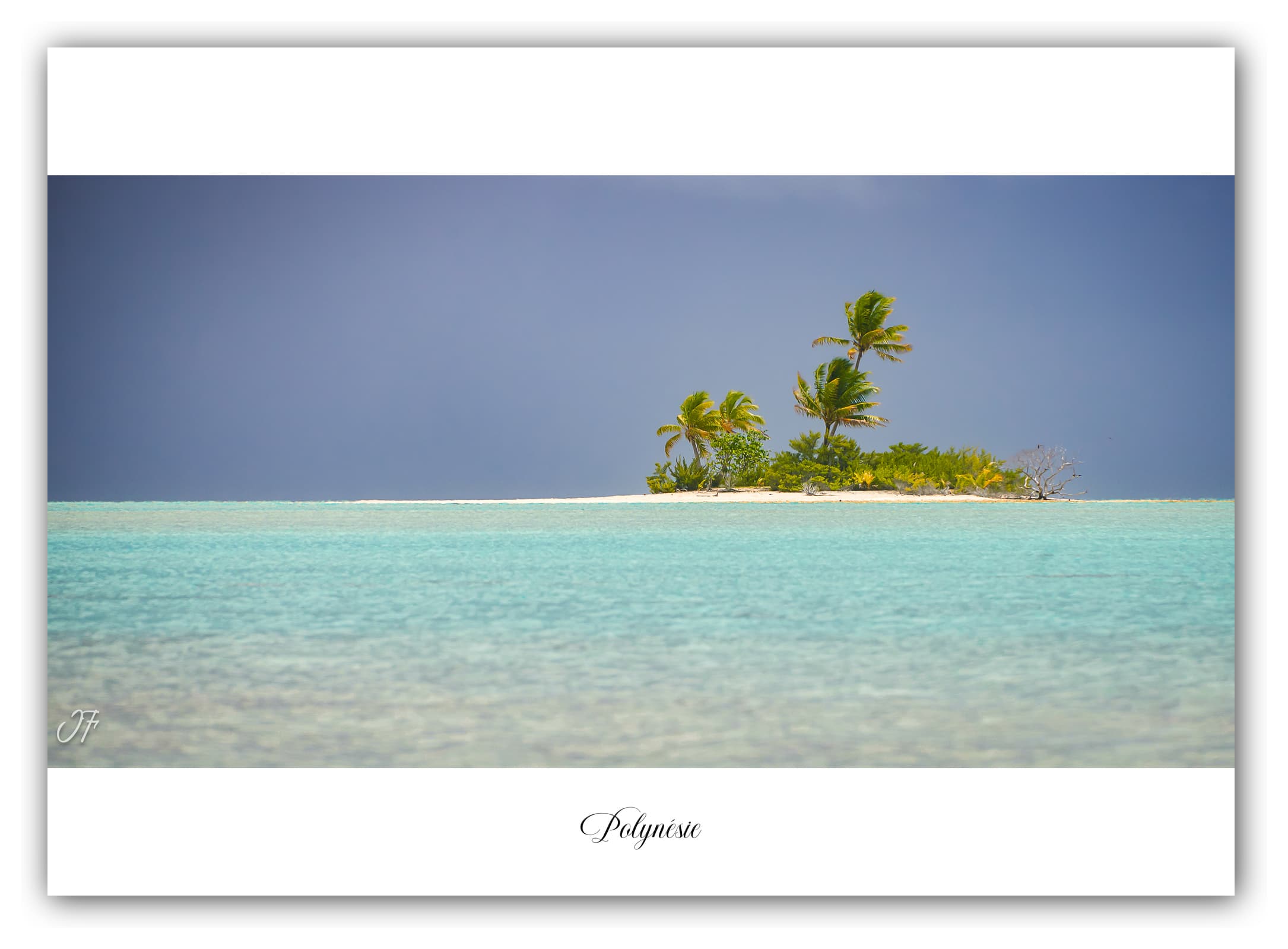 Générique Poster Archipel des Tuamotu (Polynésie - Océanie). Affiches Formats 30x40cm, 40x60 cm ou 50x70 cm. Impression sur Papier Photo. Décoration murale. Paysage. Océan. Îles.