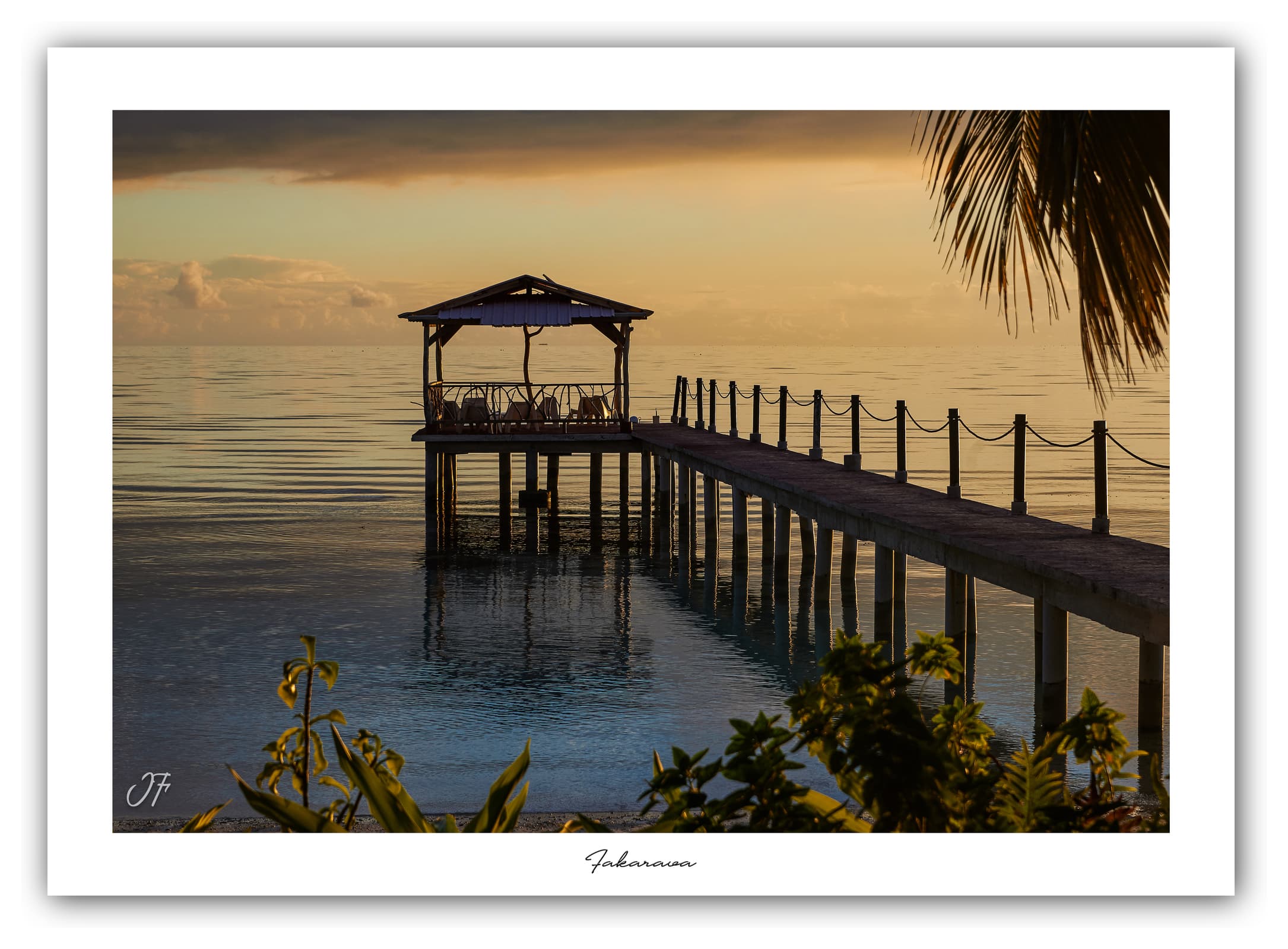 Générique Poster Fakarava (Polynésie - Océanie). Affiches Formats 30x40cm, 40x60 cm ou 50x70 cm. Impression sur Papier Photo. Décoration murale. Paysage. Océan. Îles.