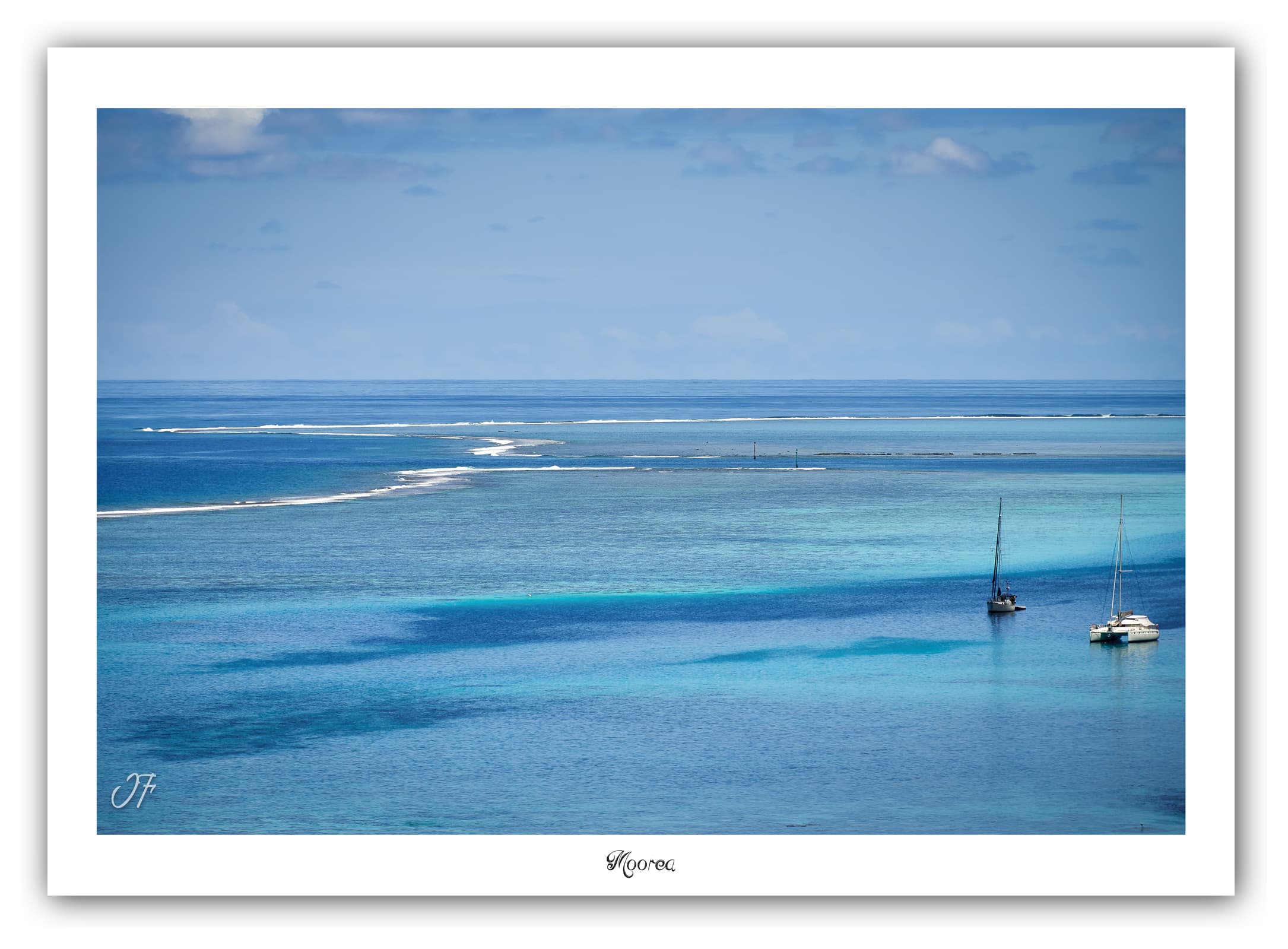 Générique Poster Moorea (Polynésie - Océanie). Affiches Formats 30x40cm, 40x60 cm ou 50x70 cm. Impression sur Papier Photo. Décoration murale. Paysage. Océan. Îles.